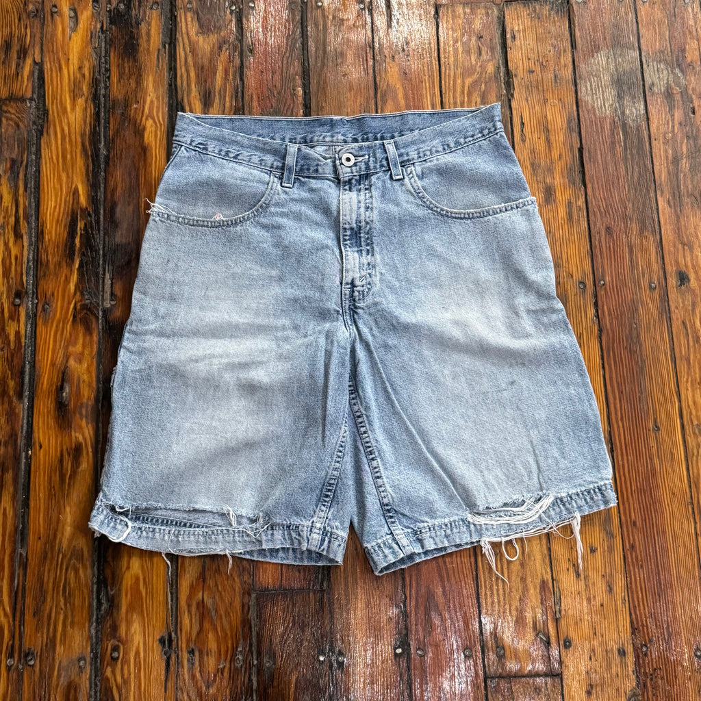 Vintage Thrashed Levi’s Denim Jean Shorts Sz 32