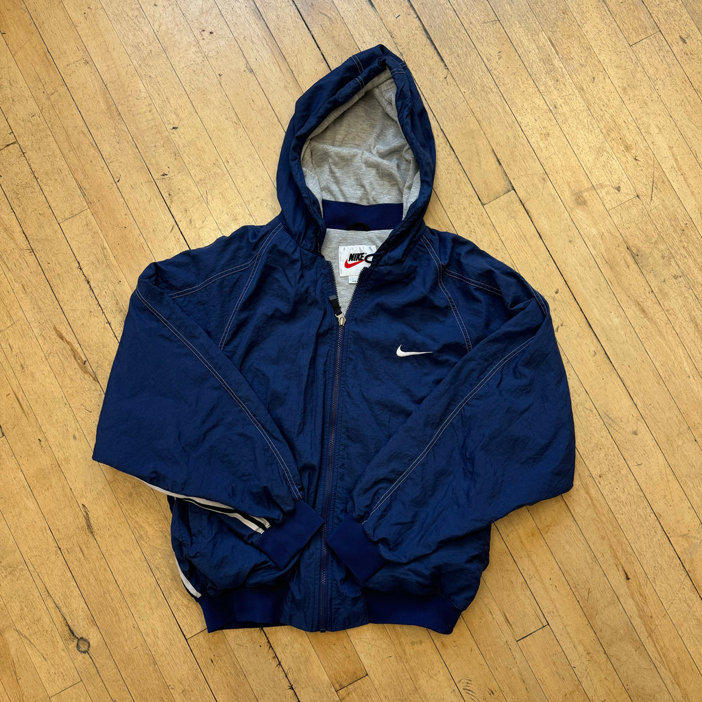 Vintage Navy Nike Windbreaker Jacket Sz L