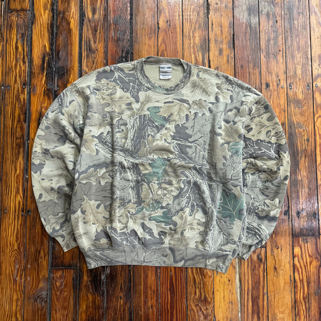 Vintage Jerzees Camo Crewneck Sz XL