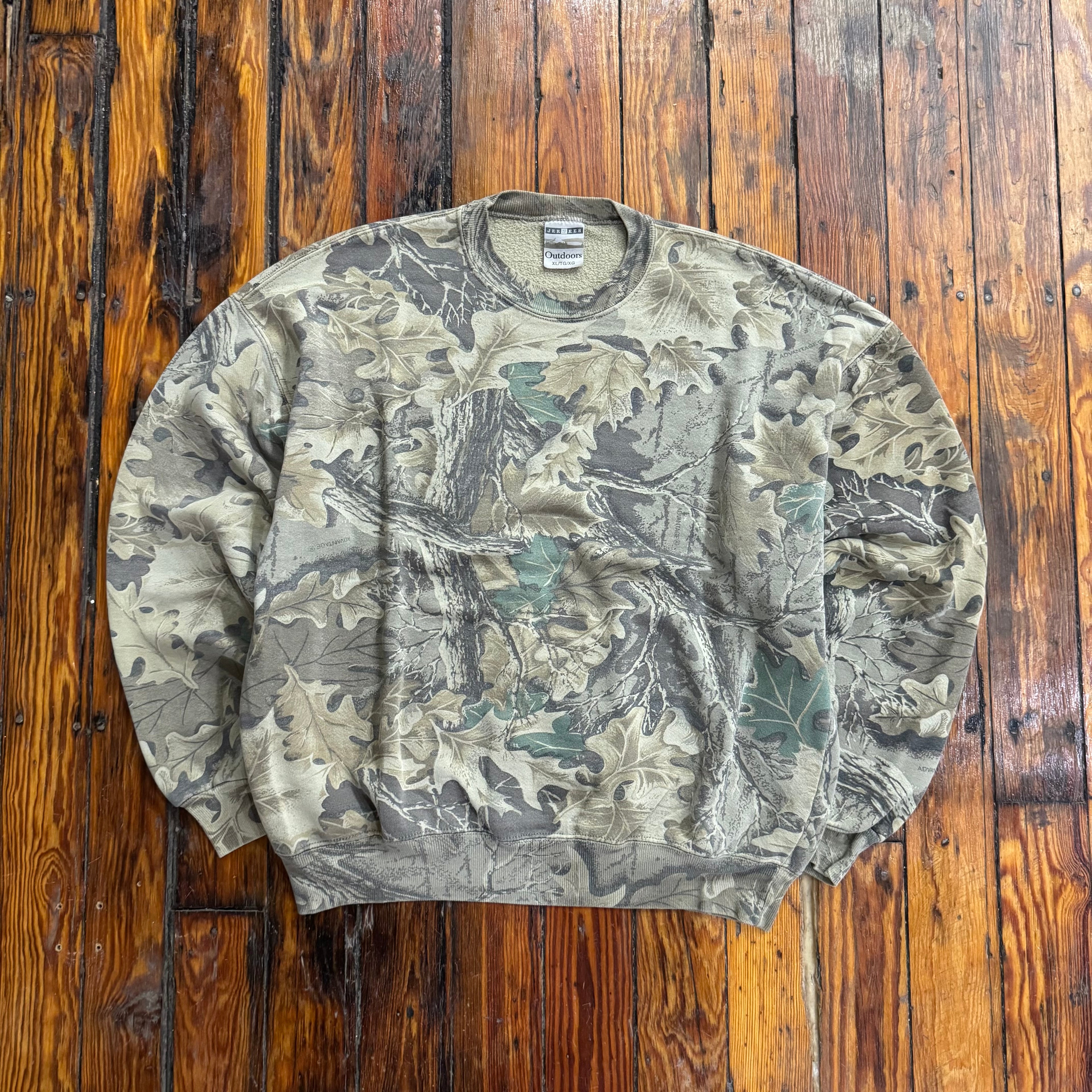 Vintage Jerzees Camo Crewneck Sz XL