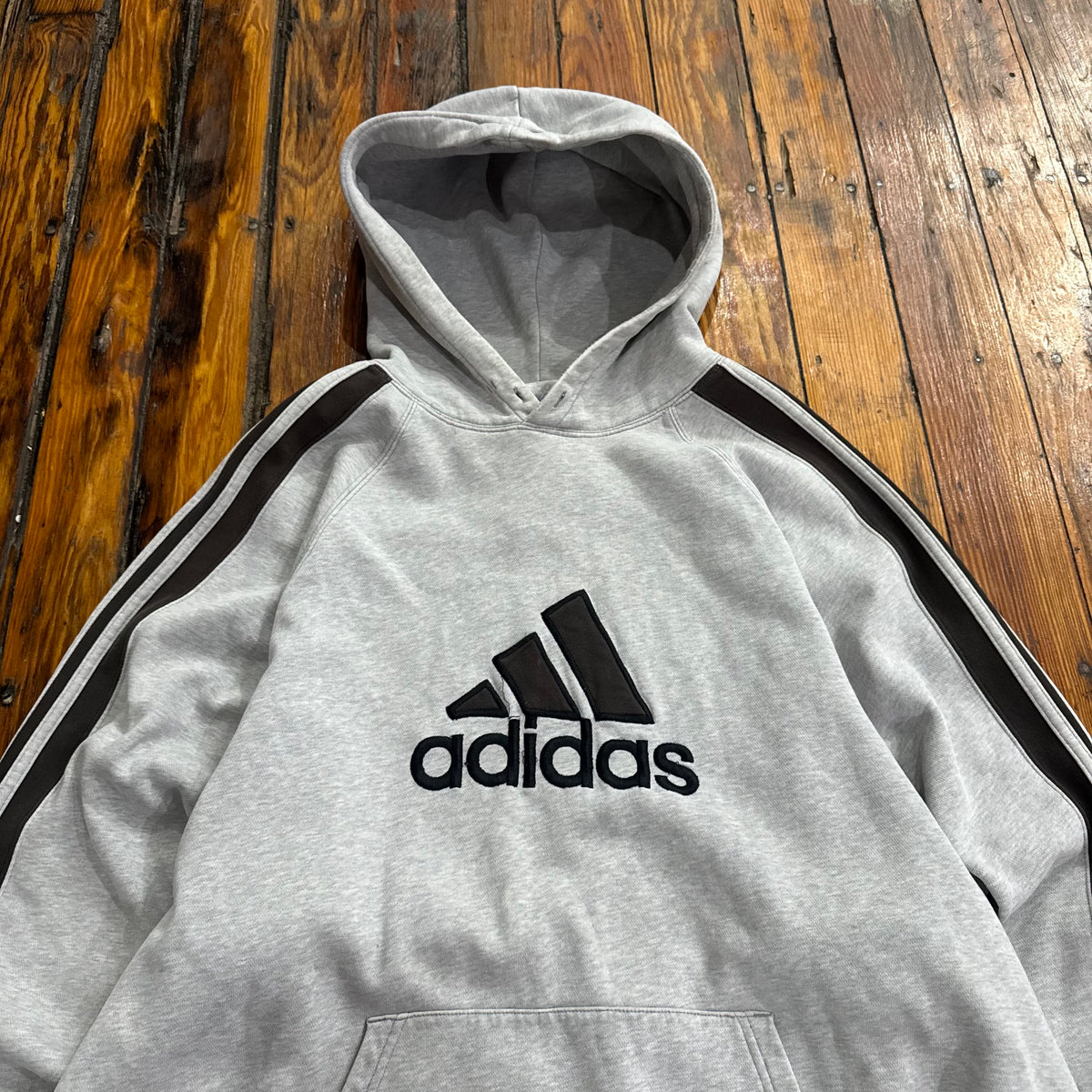 Y2K Adidas Logo Hoodie Sz XXL