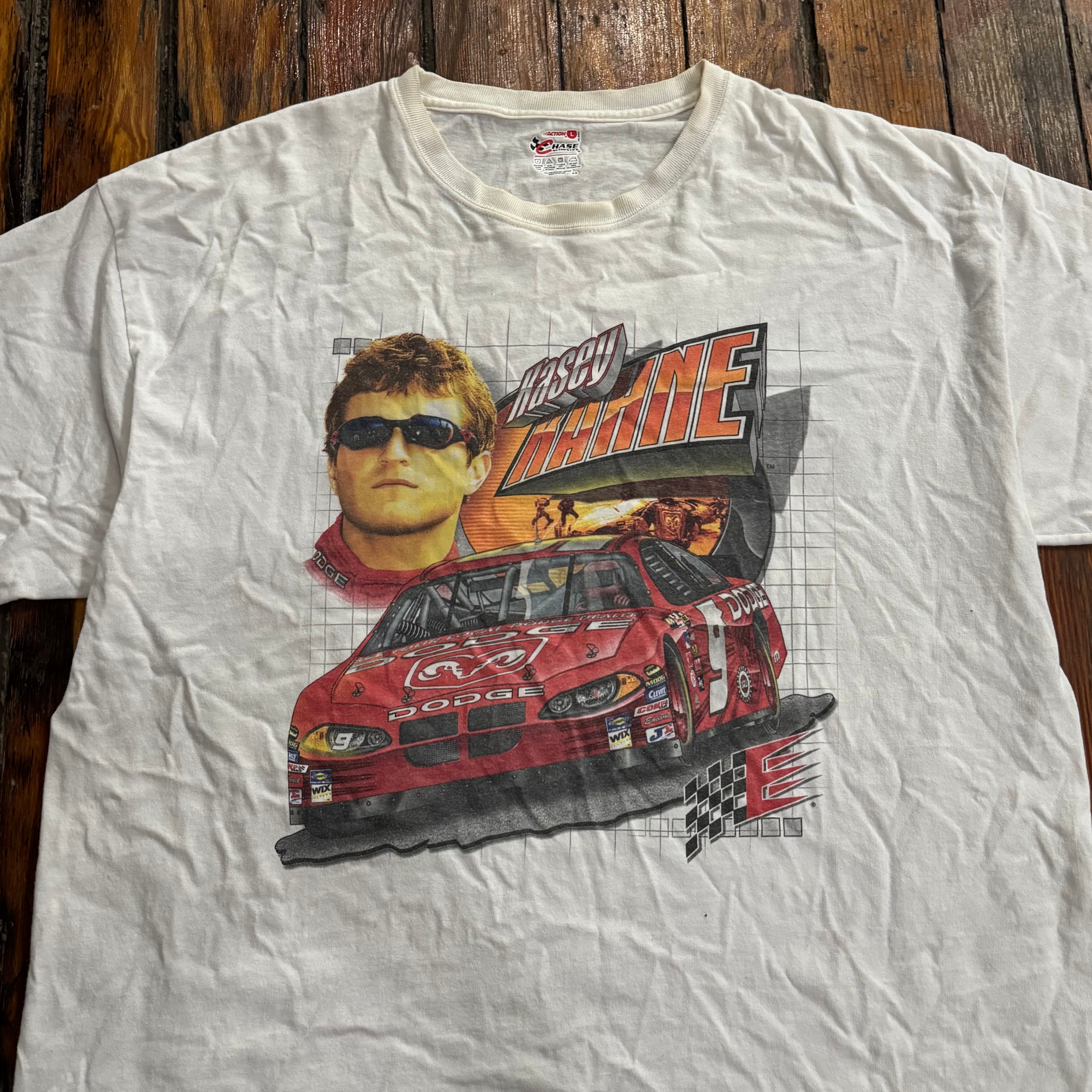 Y2K Doge Nascar T-shirt Sz L