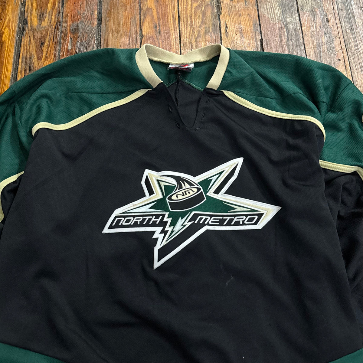 Vintage North Metro Hockey Jersey Sz XXL