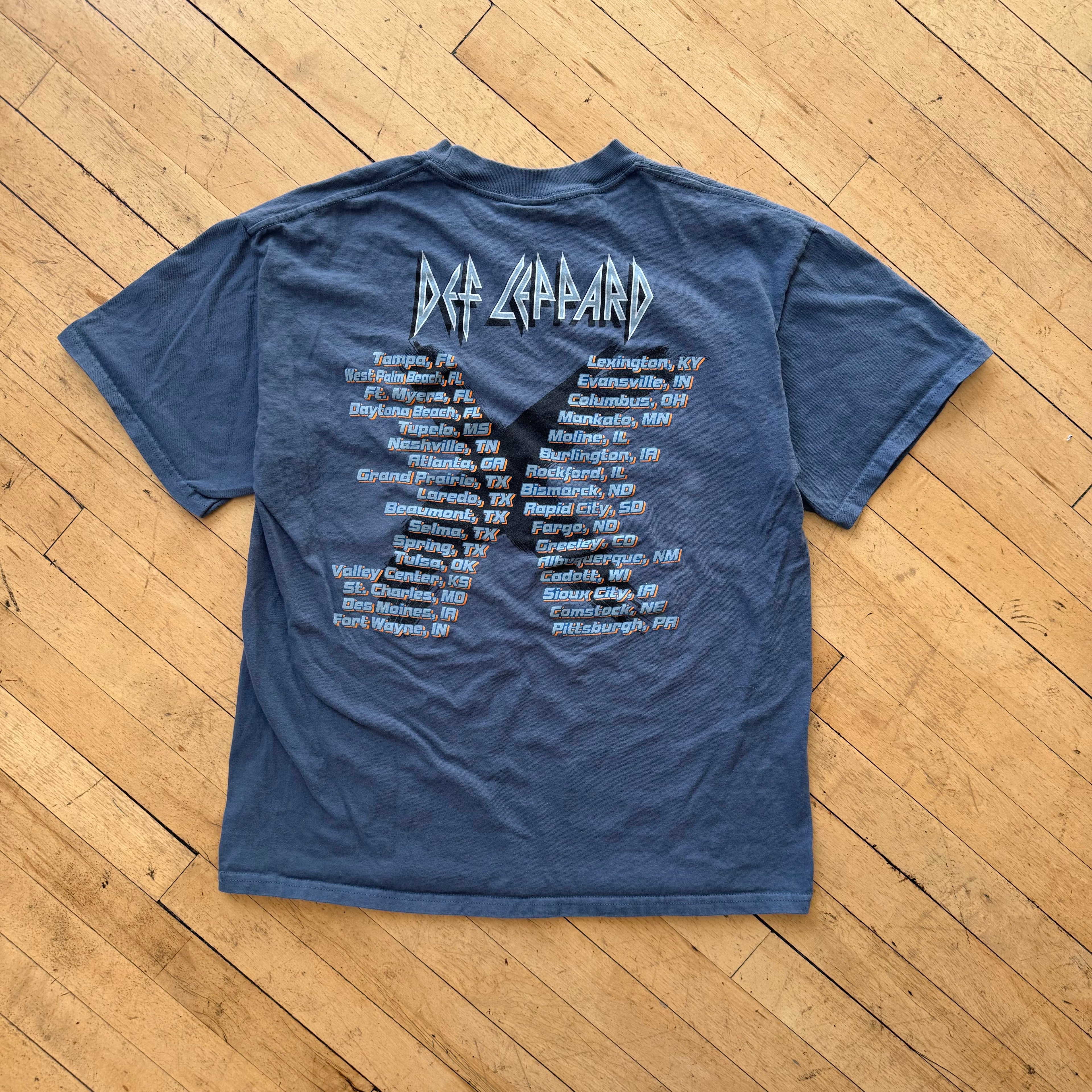 Vintage Def Leopard Tour T-shirt Sz L