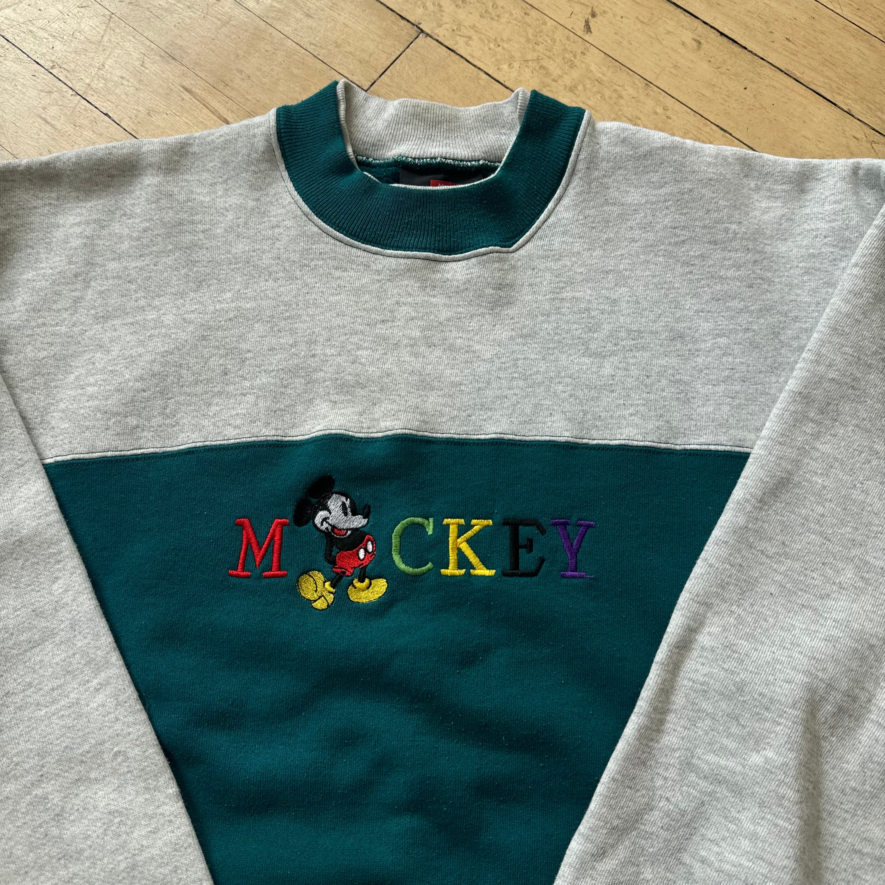 Vintage Mickey Mouse Two Tone Crewneck Sz L