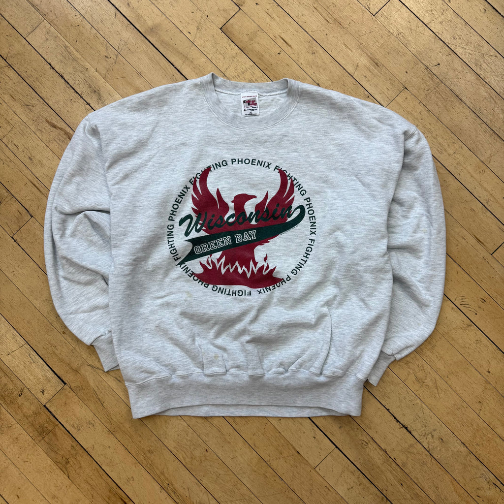 Vintage Fighting Phoenix Wisconsin Crewneck Sz L