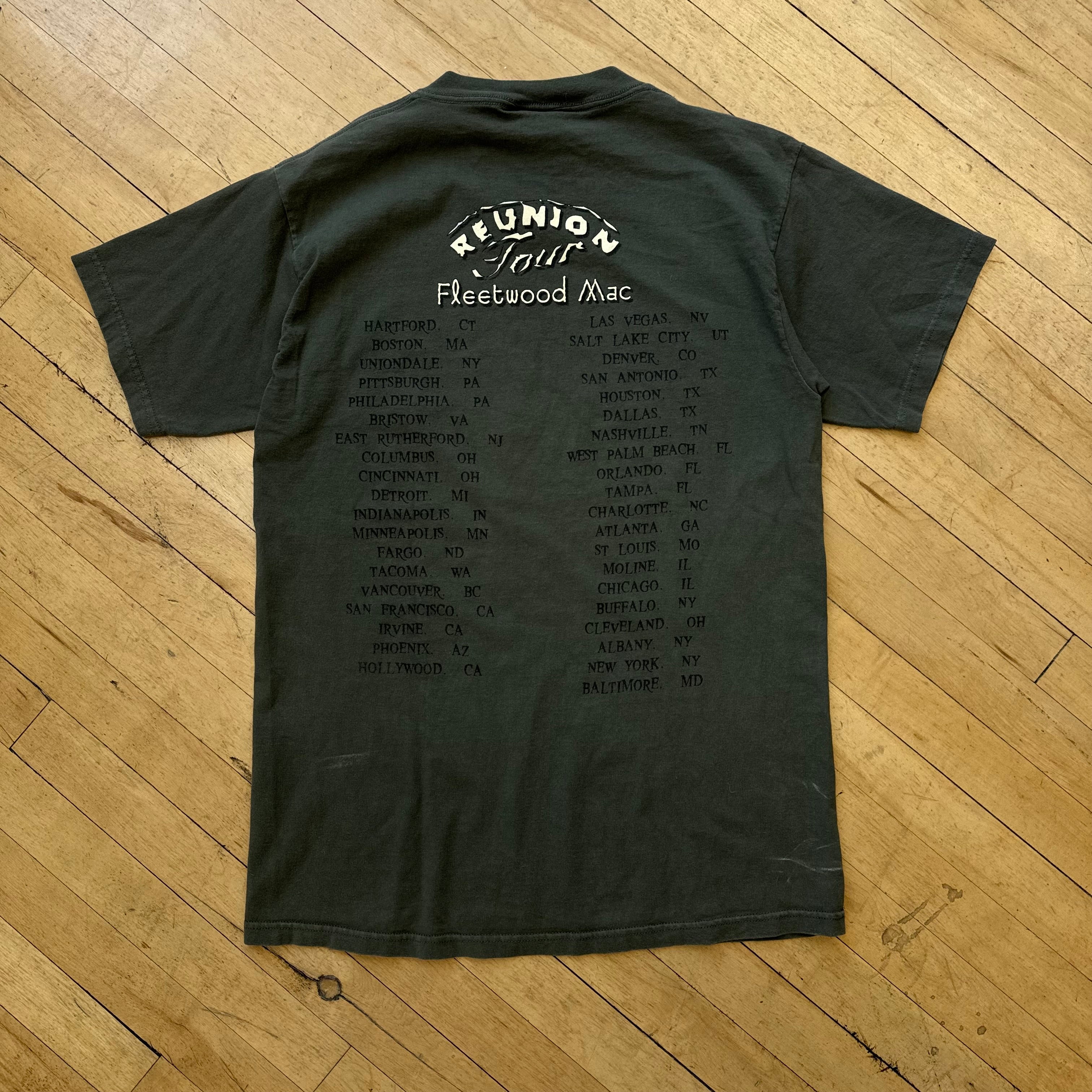 Vintage Fleet Wood Mac Reunion Tour T-shirt Sz L
