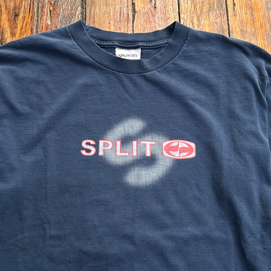 Vintage Split SpellOut Long Sleeve T-shirt Sz XL