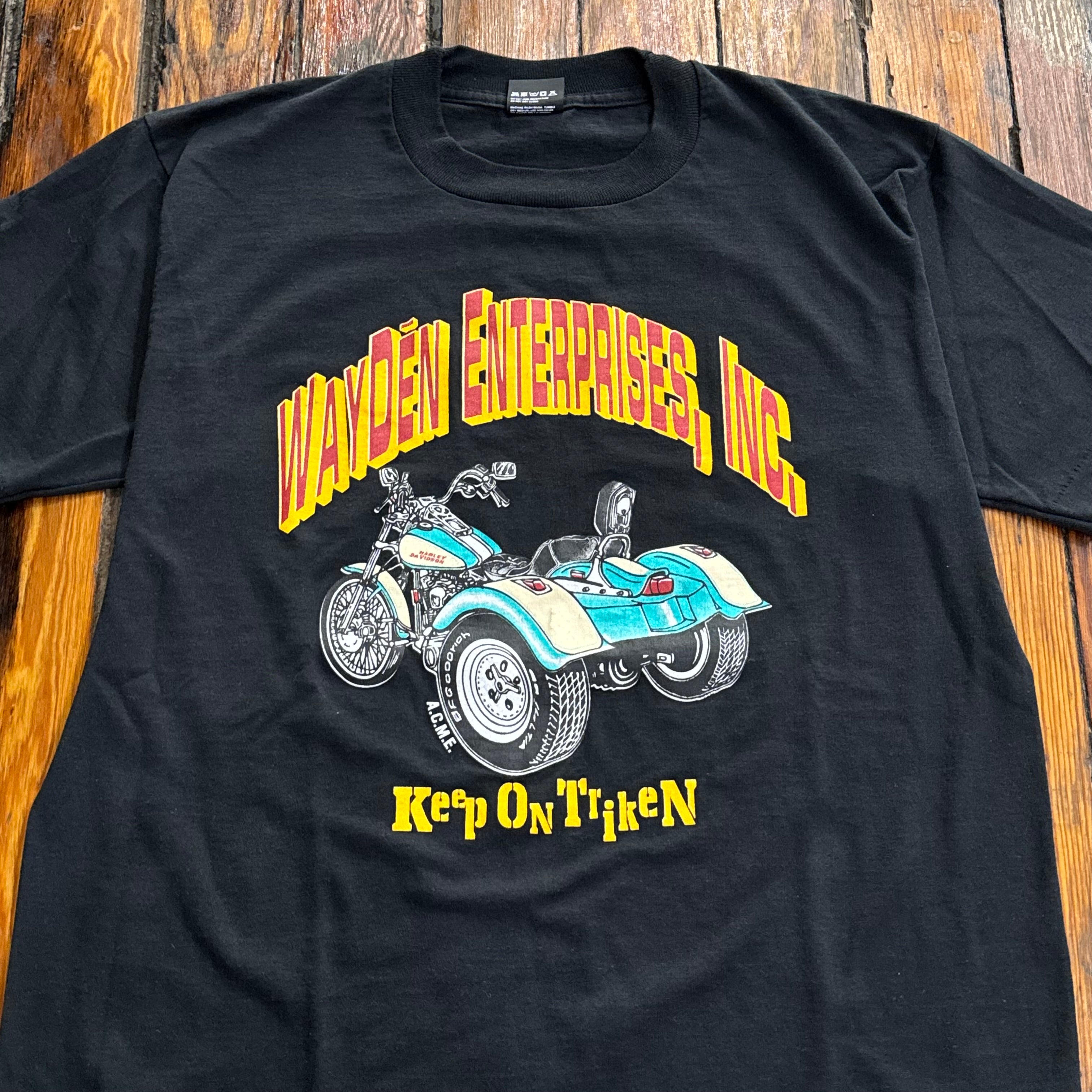 Vintage Keep on Triken Harley T-shirt Sz L