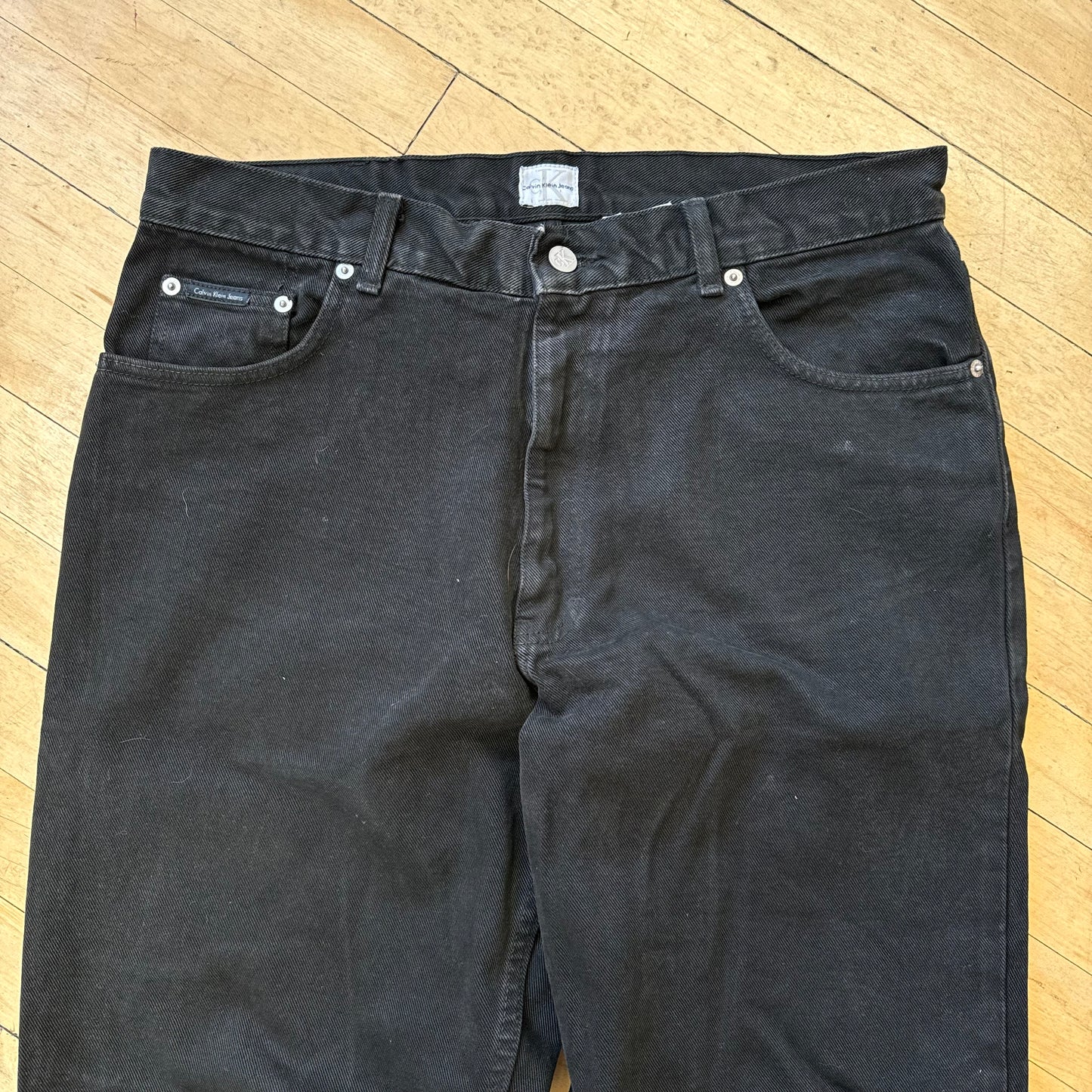 Y2K Black Calvin Klein Denim Jeans Sz 34