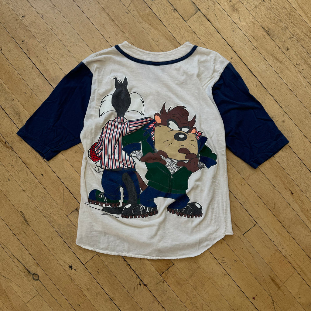 Vintage Looney Tunes Baseball Style T-shirt Sz M