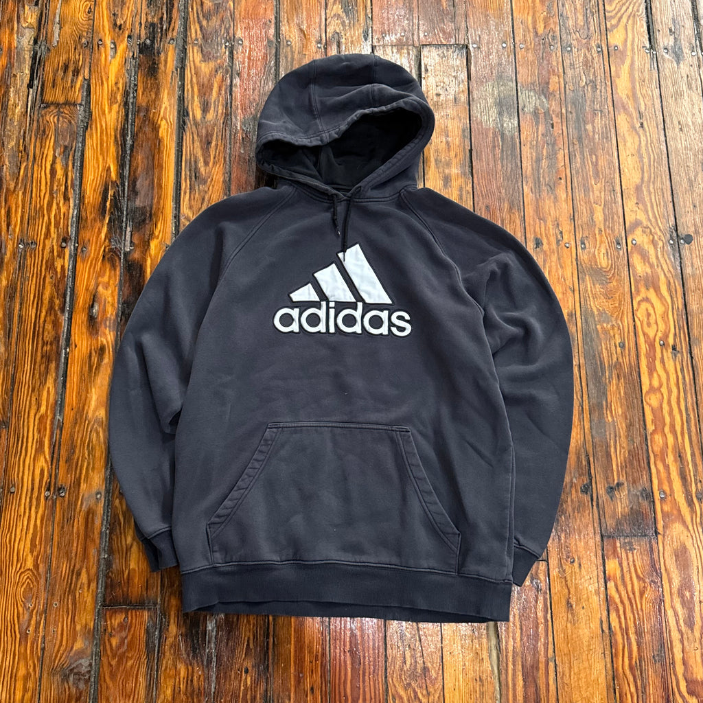 Vintage Adidas Big Logo Hoodie Sz L