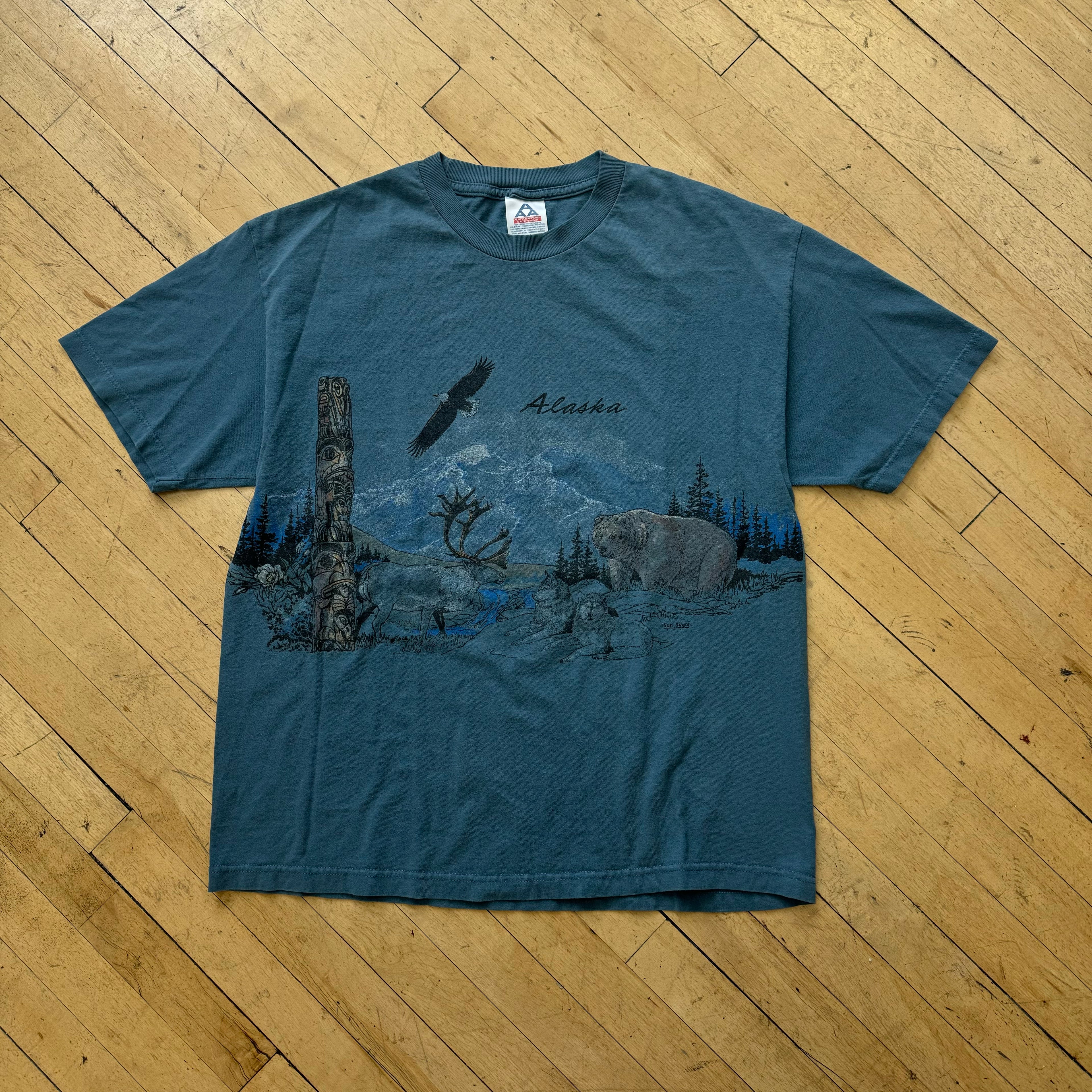 Vintage Alaska Nature T-shirt Sz XL
