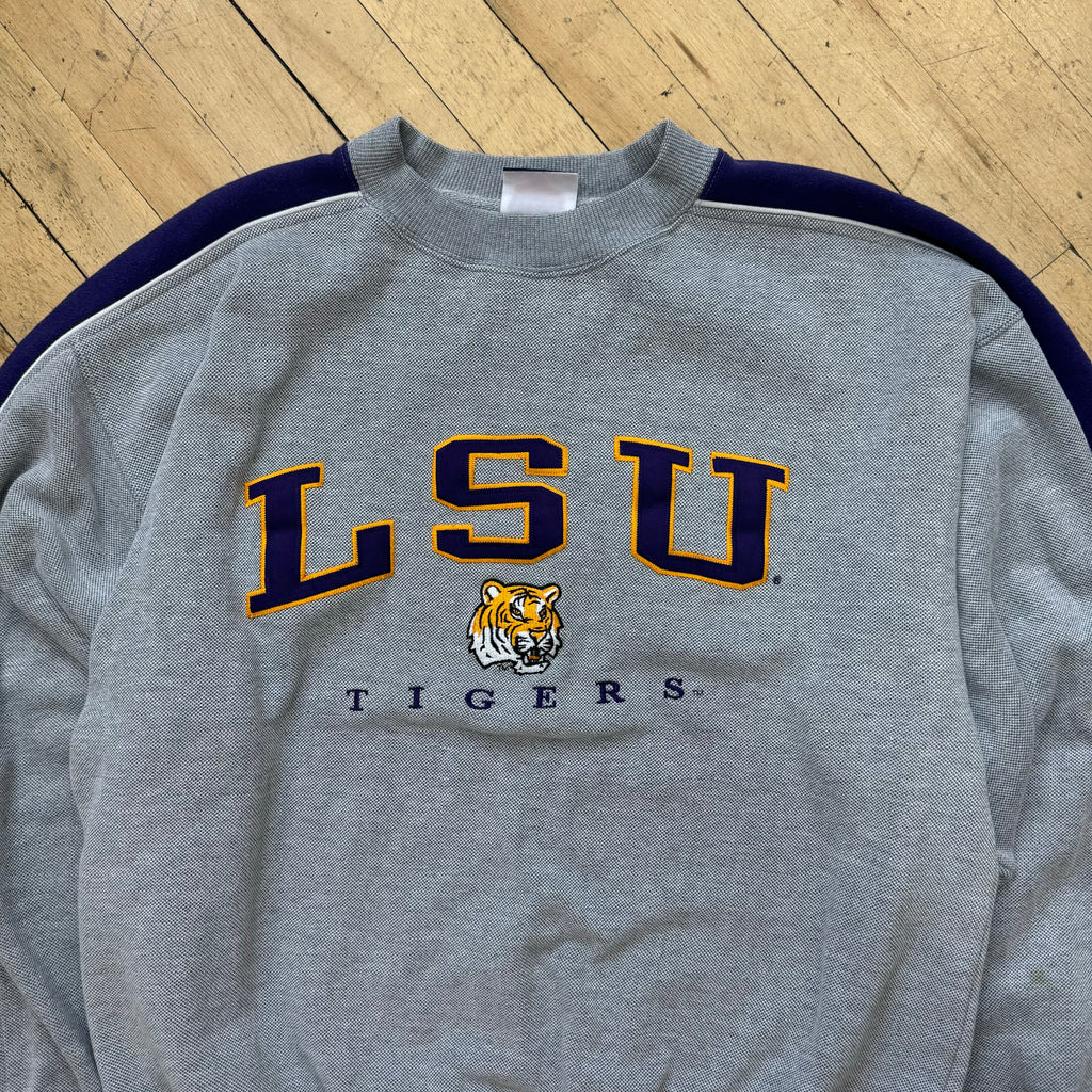Vintage LSU Tigers SpellOut CrewNeck Sz L