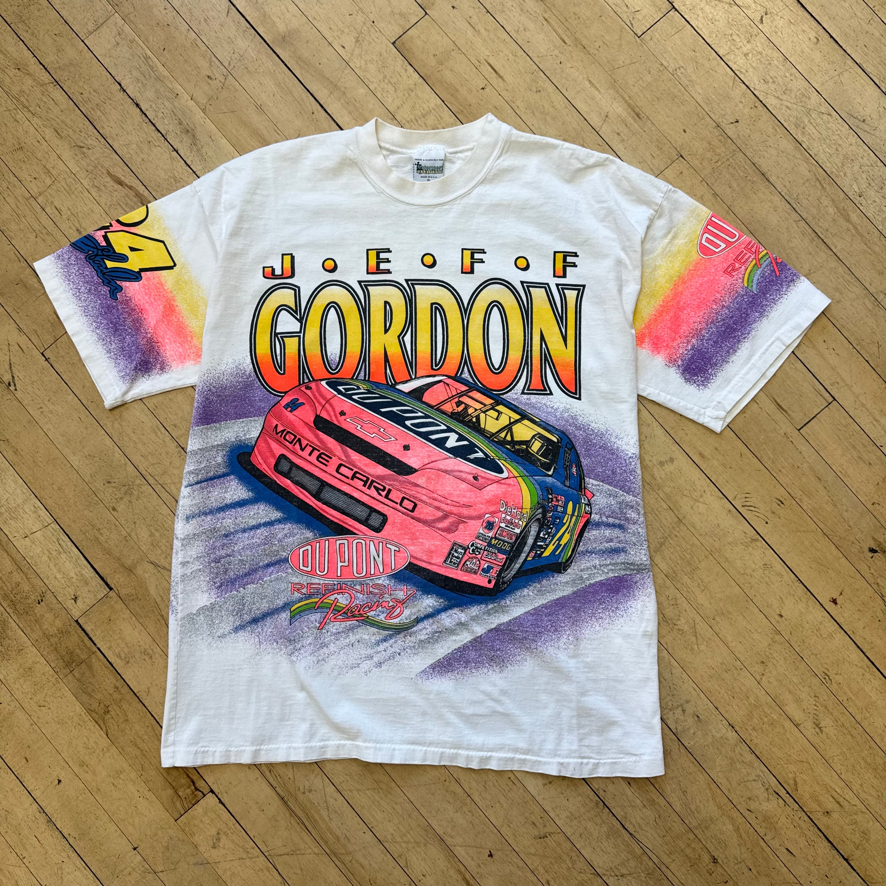 Vintage Jeff Gordon NASCAR Racing AOP T-shirt Sz XL