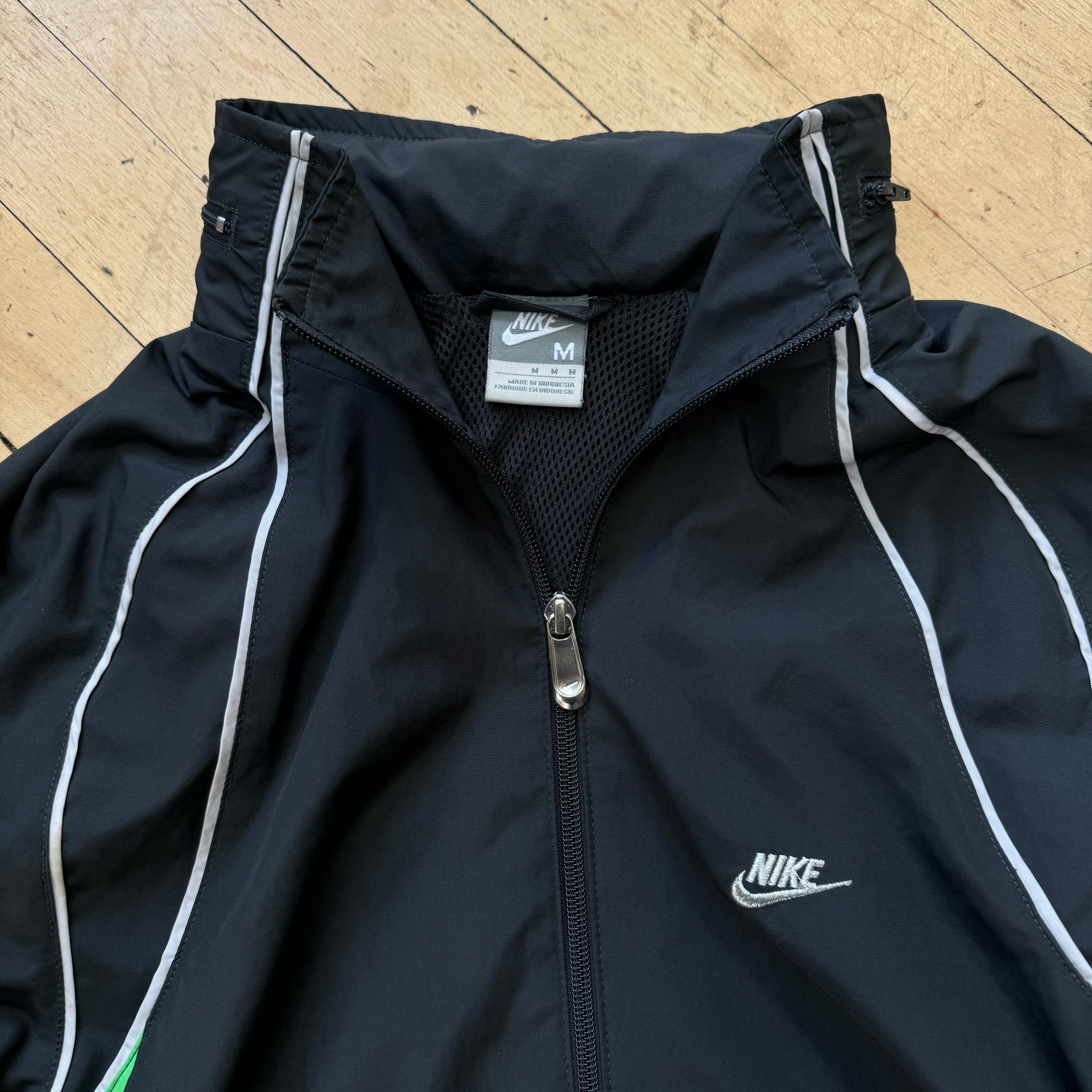 Y2K Nike Zip-Up Windbreaker Jacket Sz M