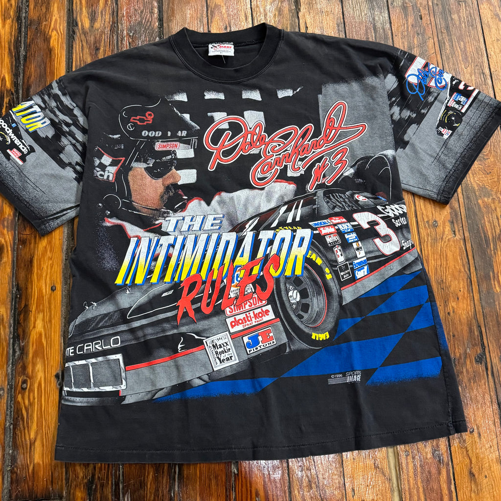 Vintage NASCAR AOP Dale Earnhardt T-shirt Sz XL