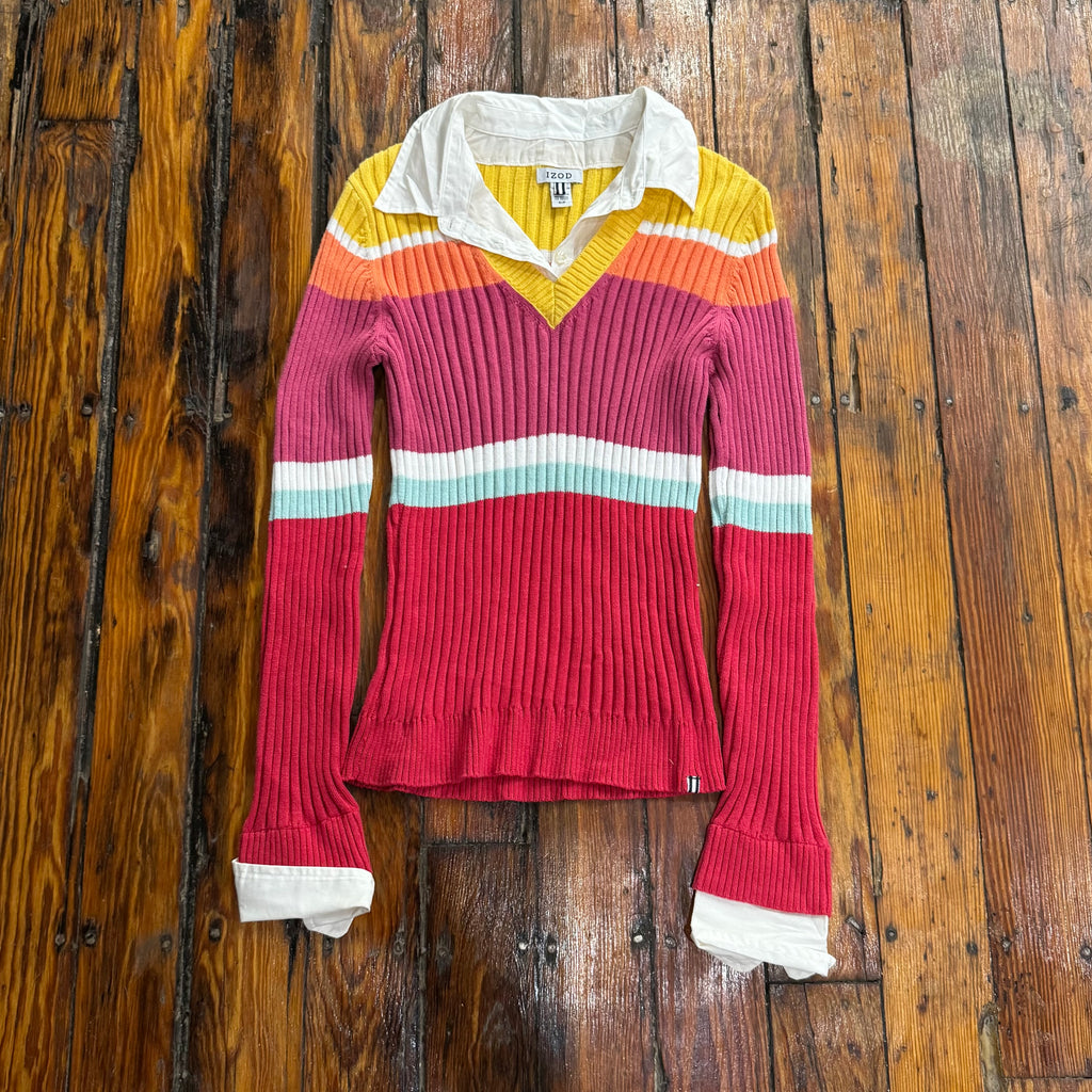 Y2K Izod Polo T-shirt Sz S