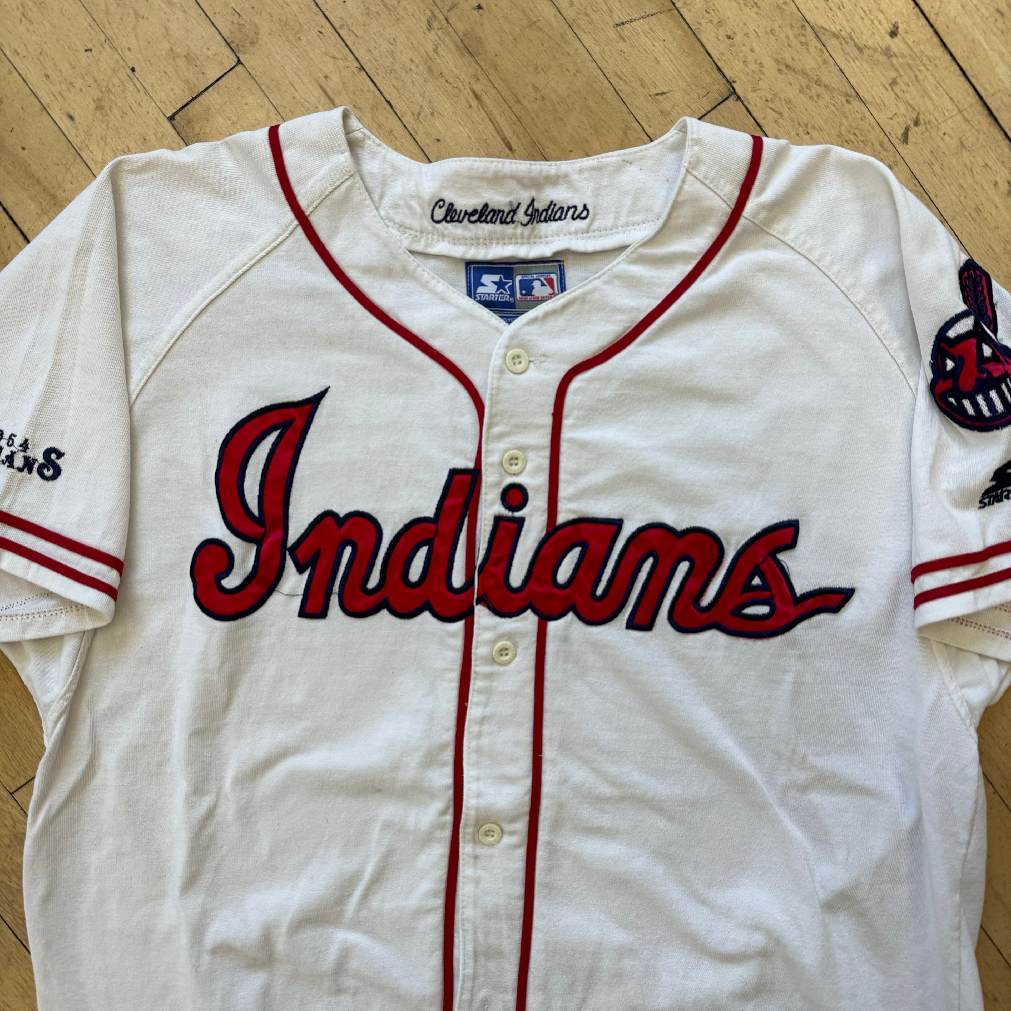 Vintage Cooperstown Collection Starter Indians Jersey Sz XL