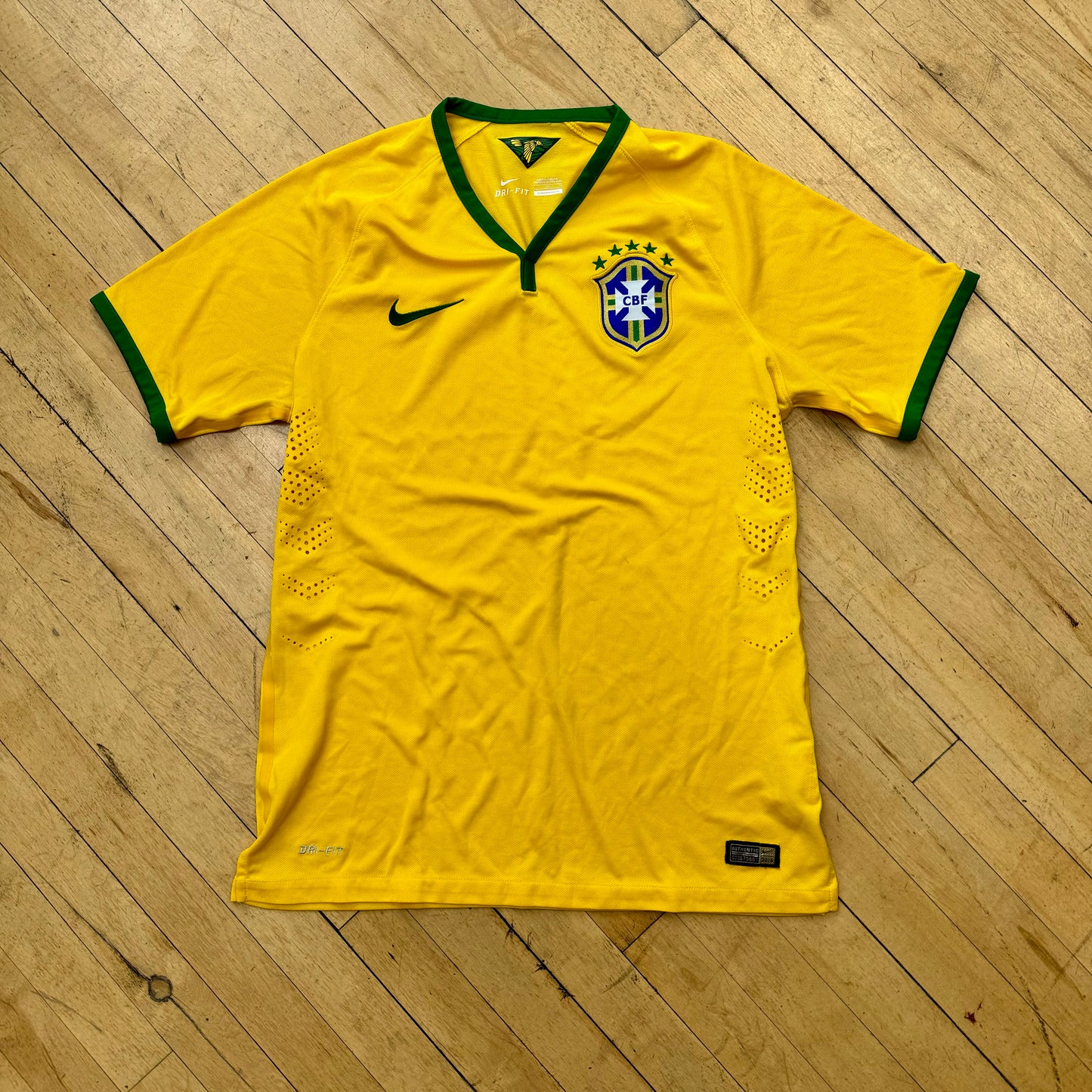 Brazil Nike Dri-Fit Soccer Jersey Sz M