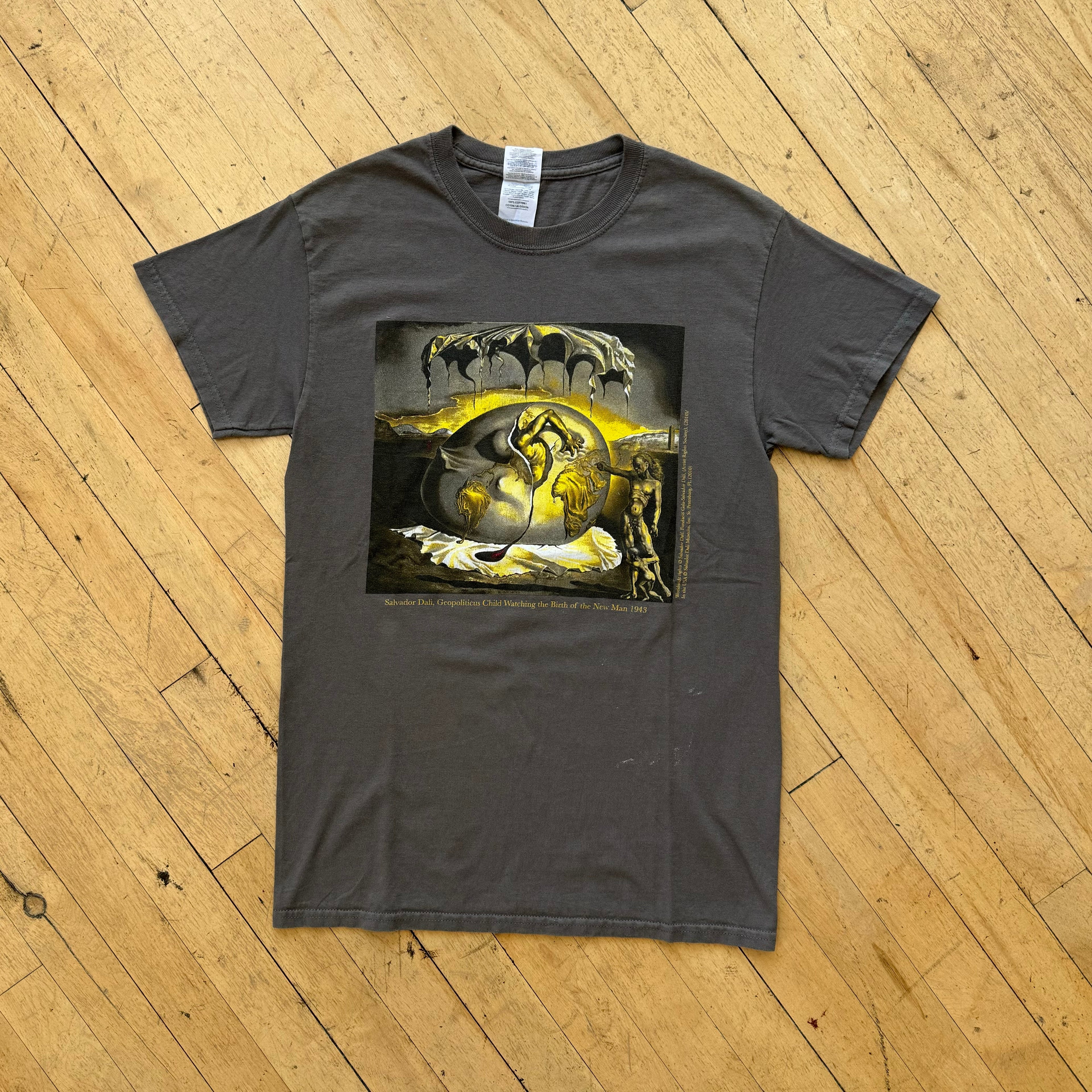 Vintage Salvador Dali Geopoliticus Child Art Museum T-shirt Sz M