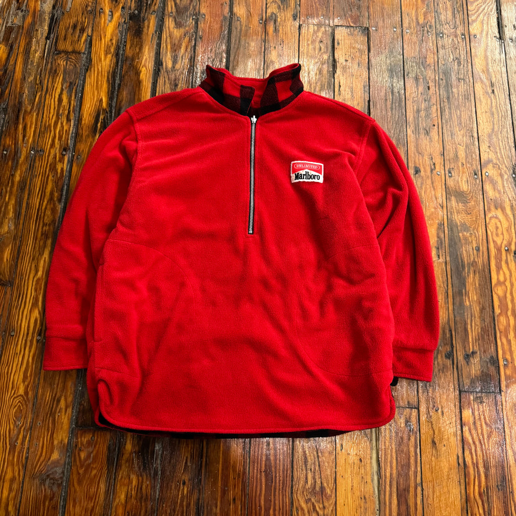 Vintage Marlboro Reversible Fleece Jacket Sz XL
