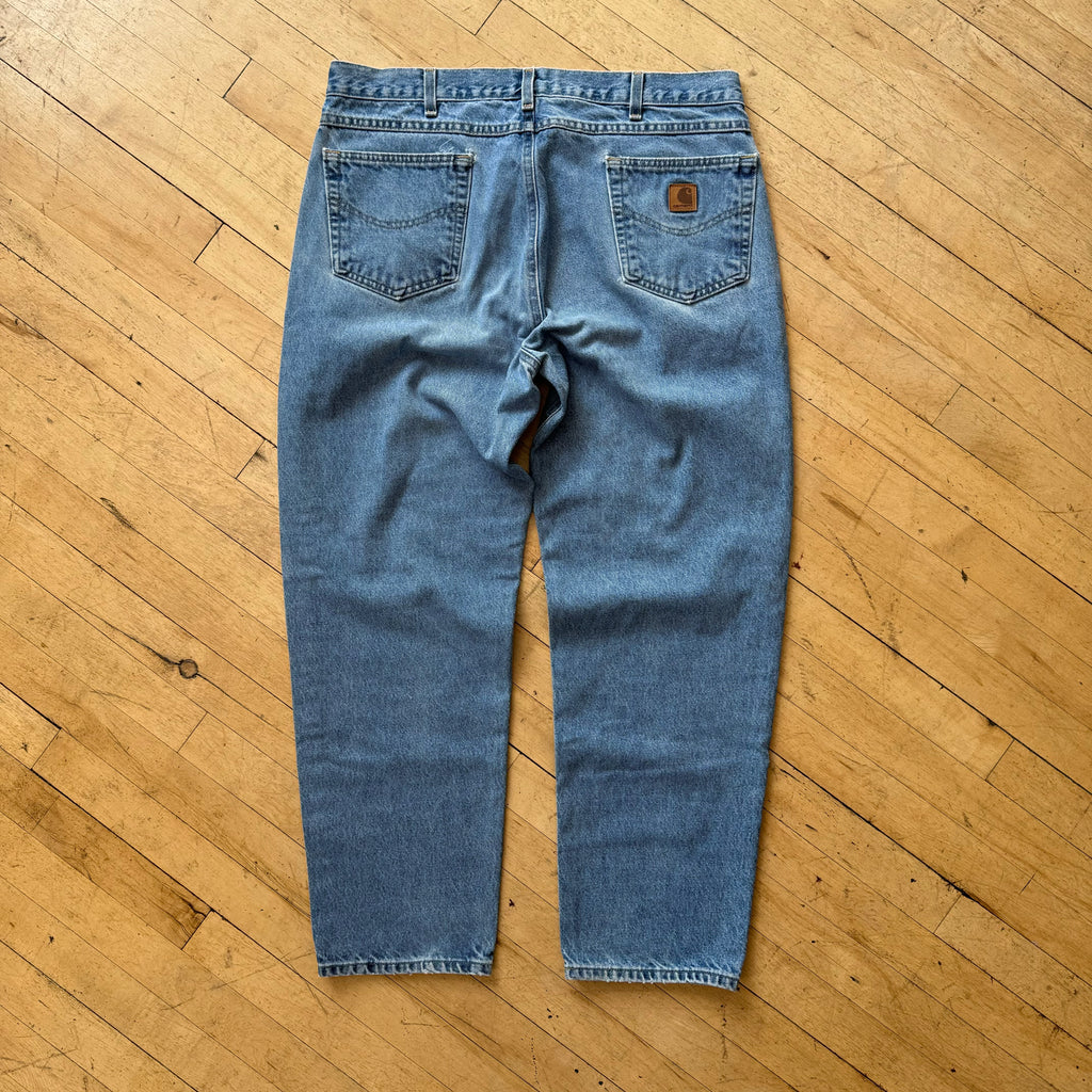 Vintage Light Carhartt Denim Jeans Sz 38x30