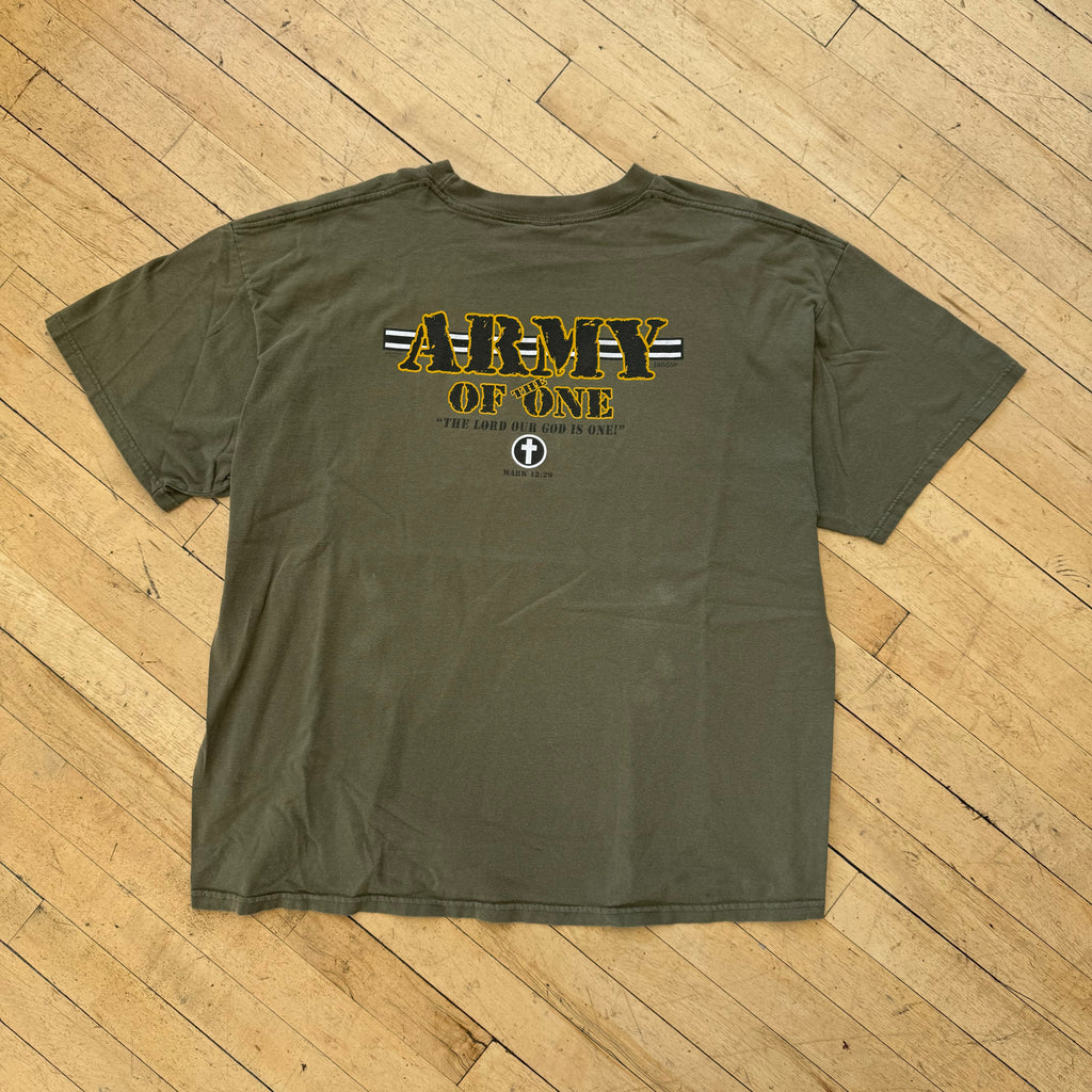 Vintage Army Of One T-shirt Sz XXL