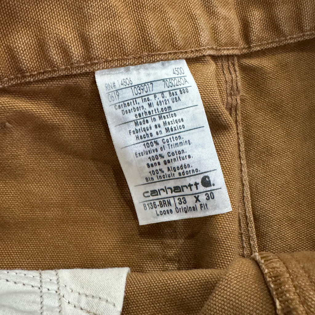 Vintage Carhartt Denim Double Knee Jeans Sz 33x30