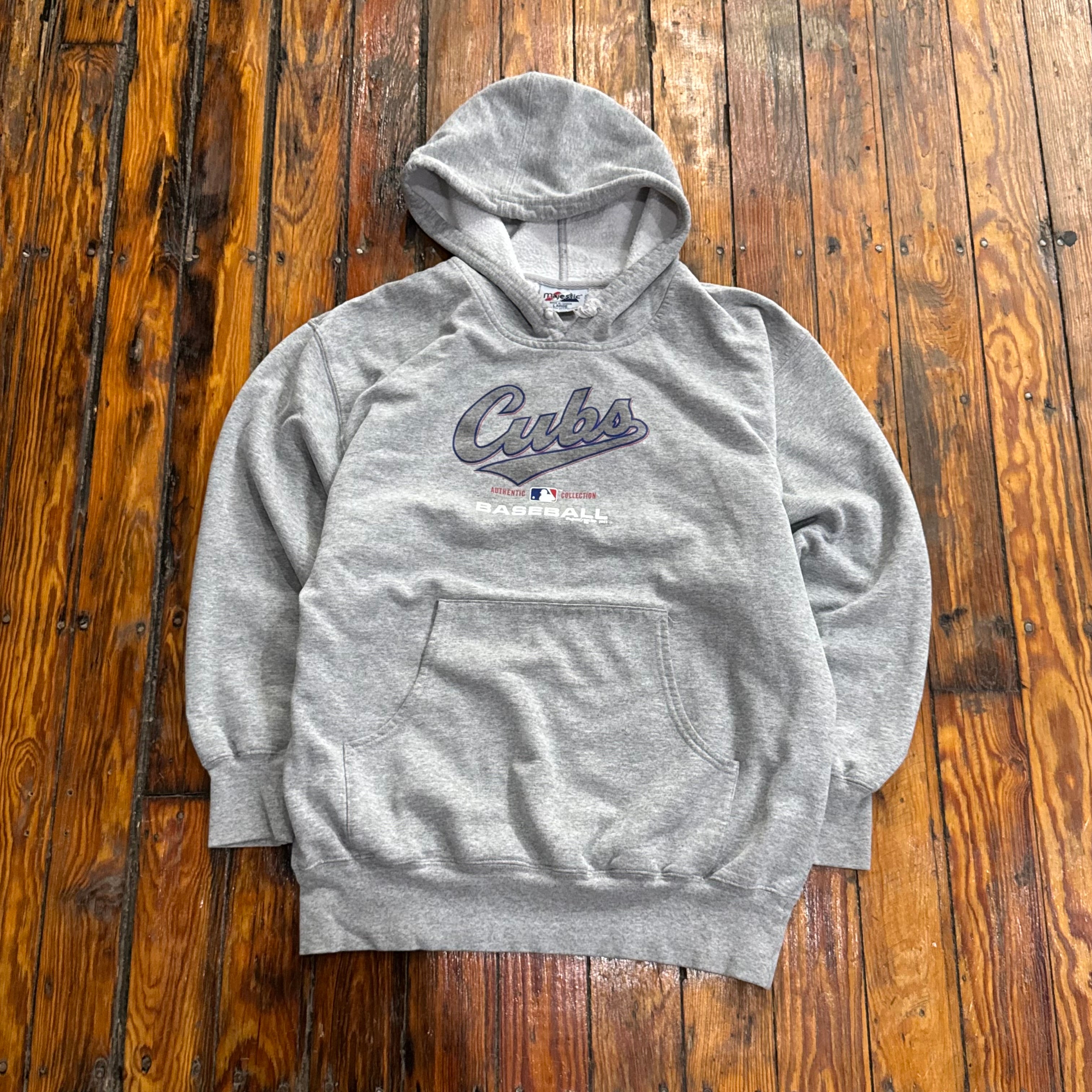 Vintage Chicago Cubs Baseball Hoodie Sz L