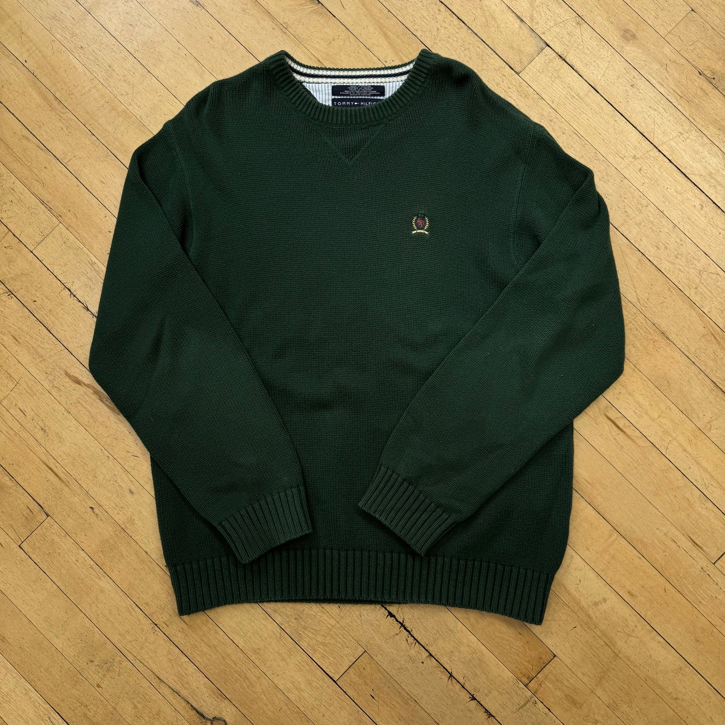 Vintage Tommy Hilfiger Forest Green Sweater Sz L