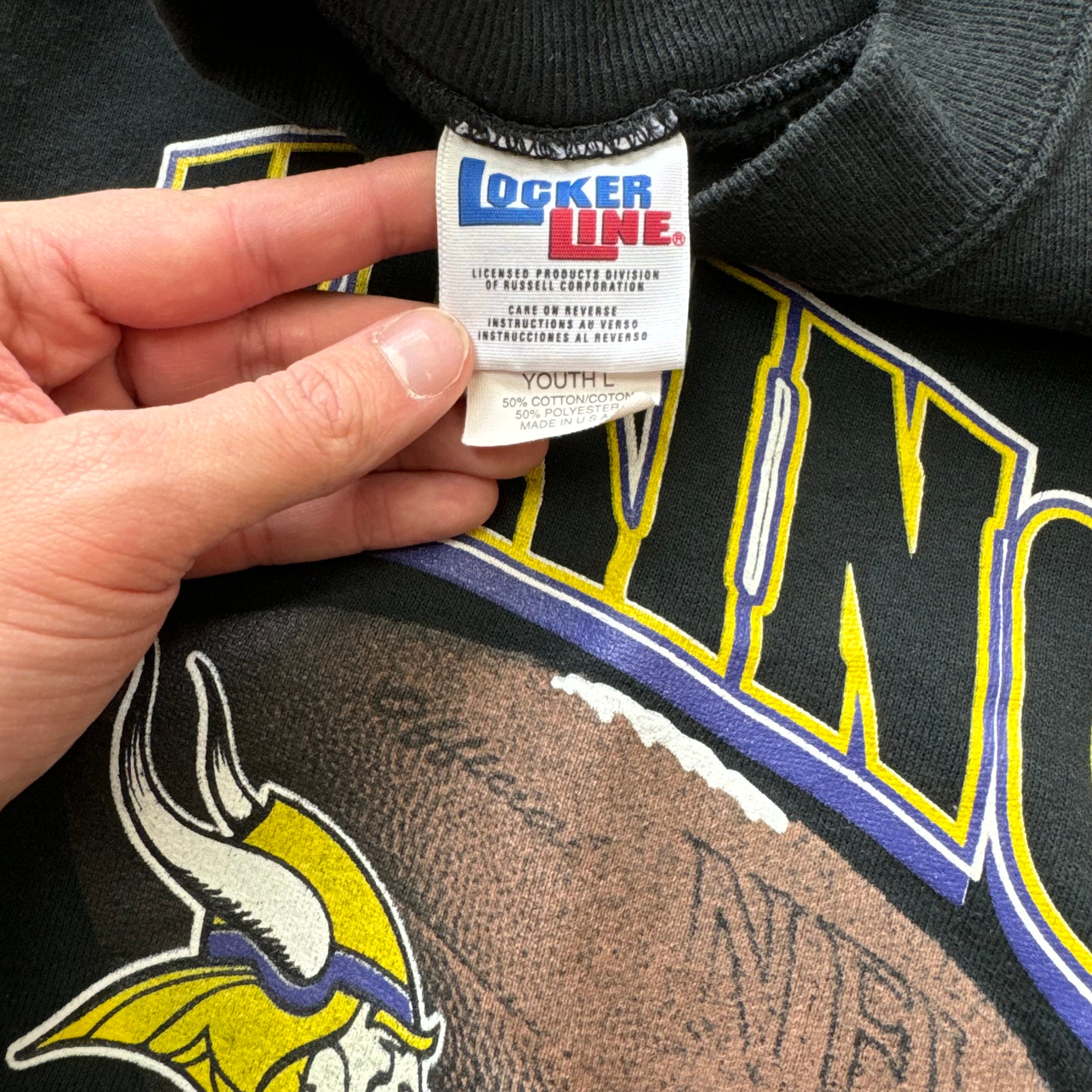 Vintage Minnesota Vikings CrewNeck Sz YTH L