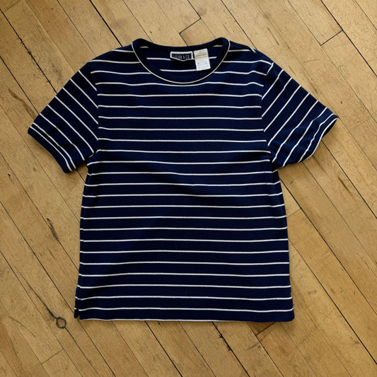 Vintage Erika & Co Striped T-Shirt Sz M