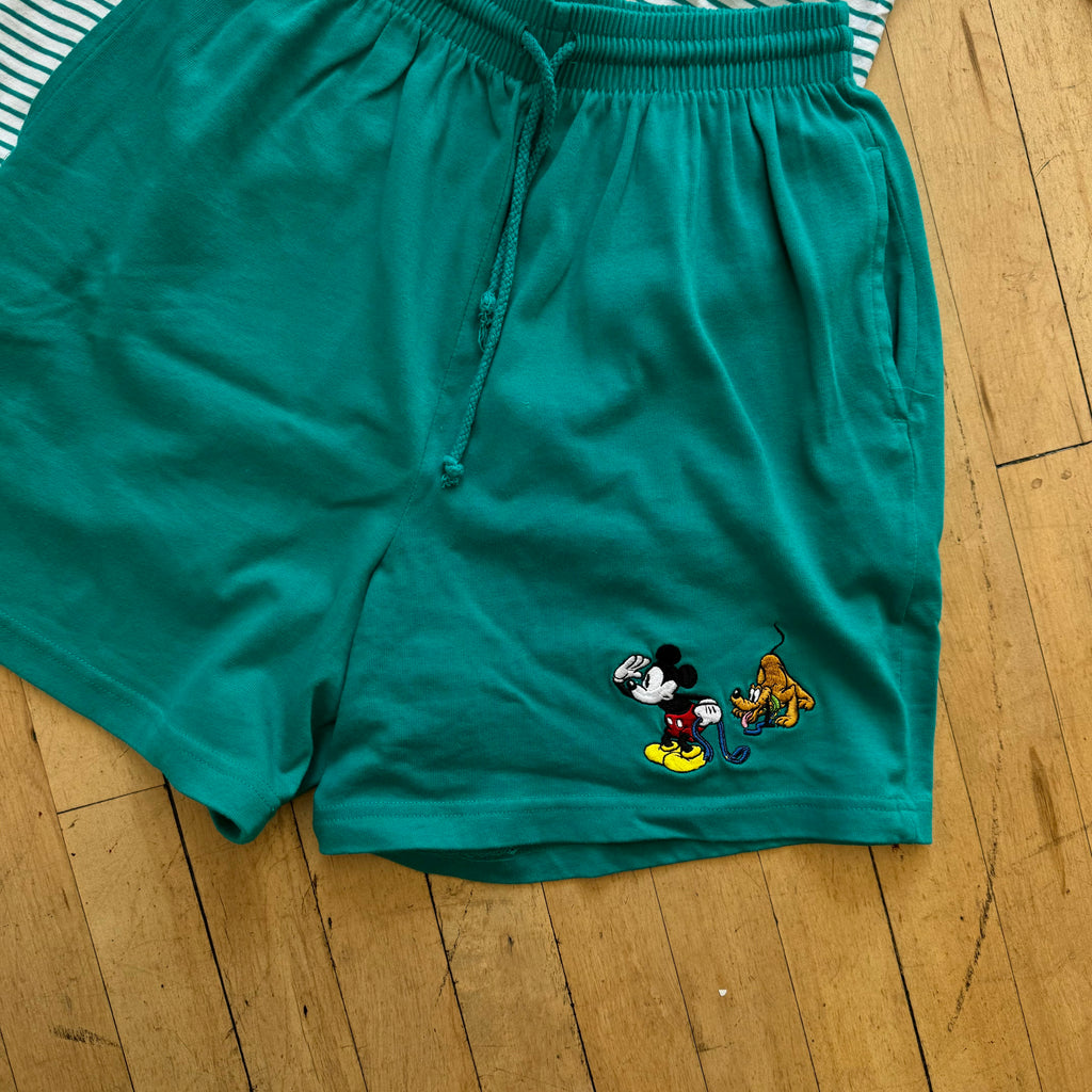 Vintage Dog Gone Mickey Mouse T-shirt & Shorts Sz M