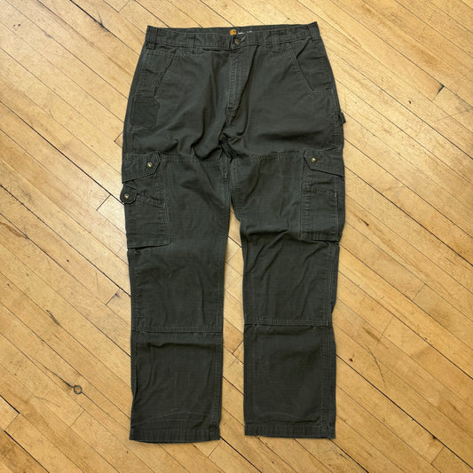 Y2K Olive Carhartt Cargo Kahki Pants Sz 38x34