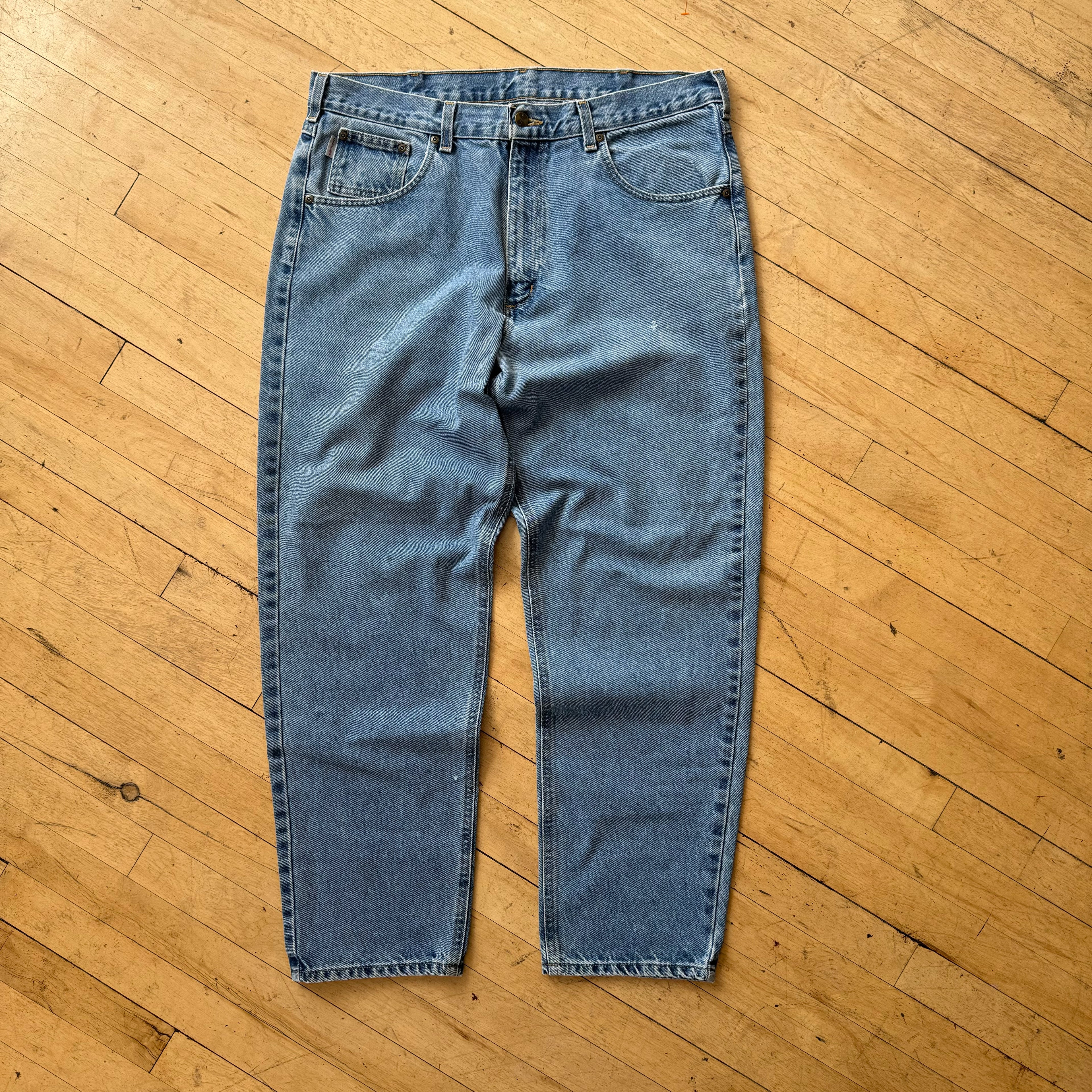 Vintage Light Carhartt Denim Jeans Sz 38x30