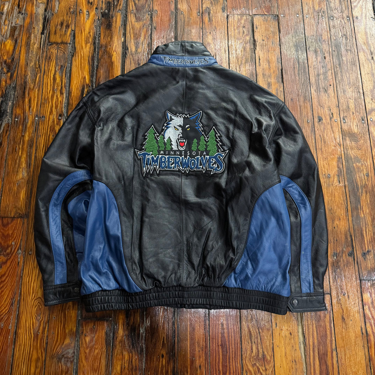 Vintage Minnesota Timberwolves Pro-Player Leather Jacket Sz XL (NEW)