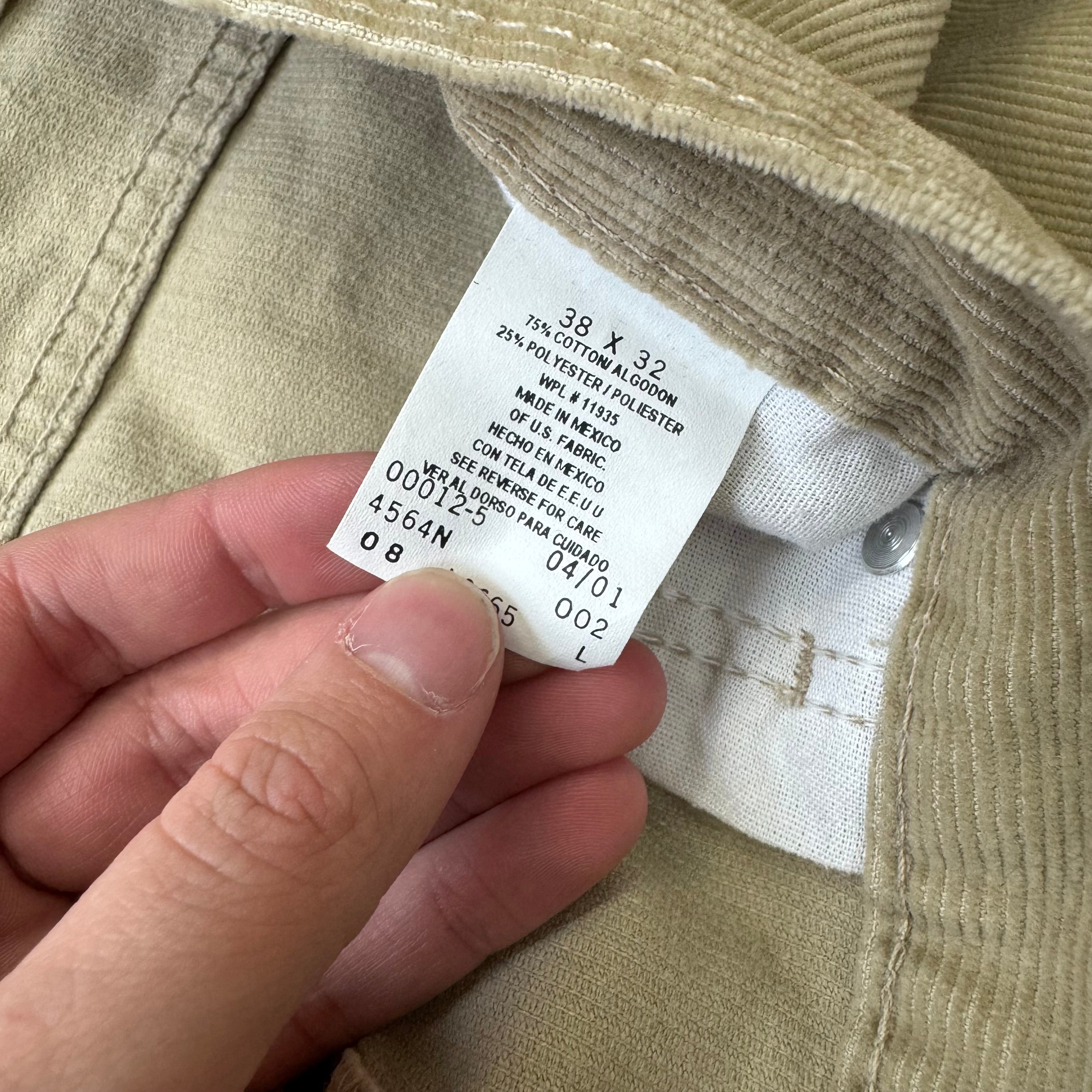 Vintage Arizona Jean Loose Corduroy Pants Sz 38x32