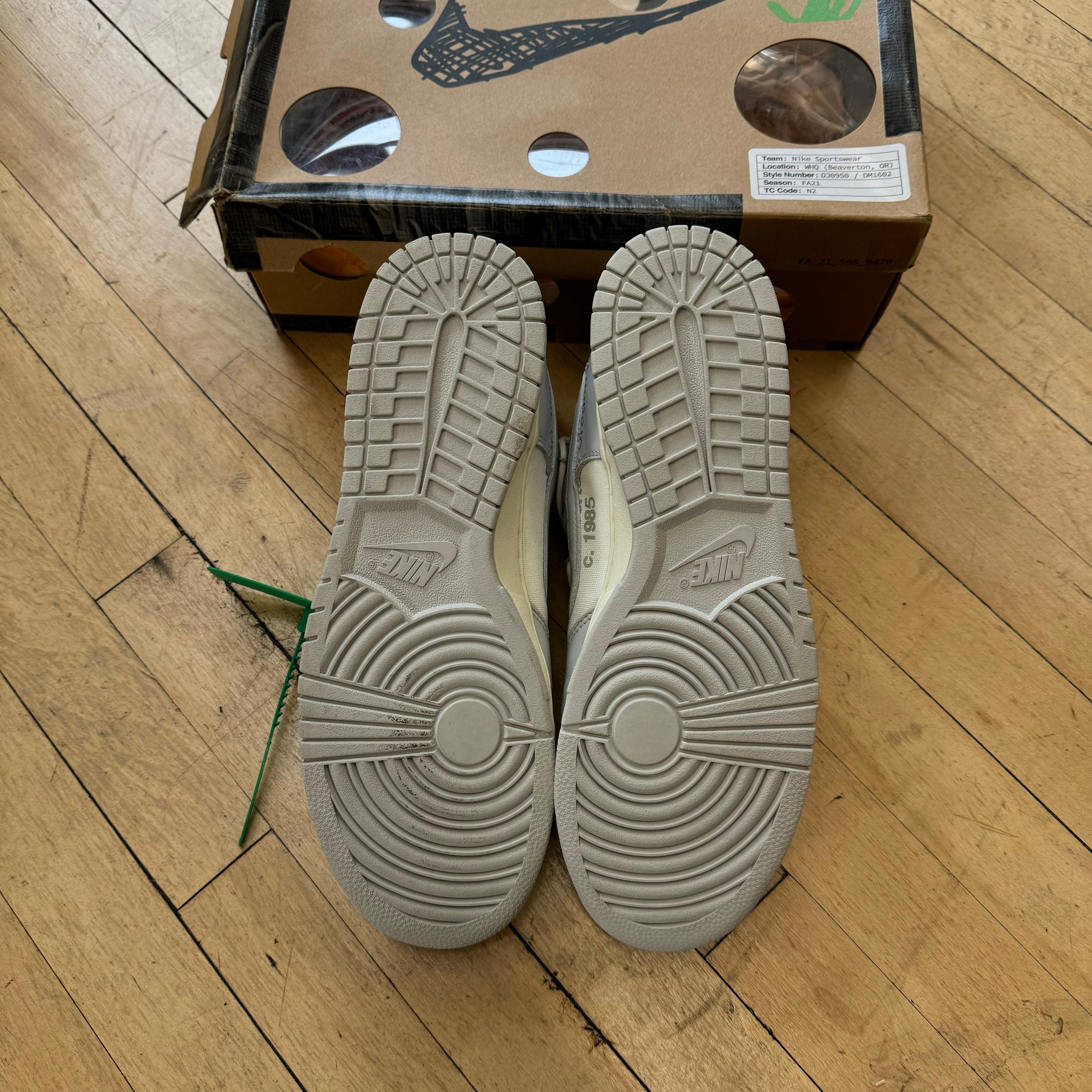 Nike Dunk Low Off-white Lot 25/50 Sz 12
