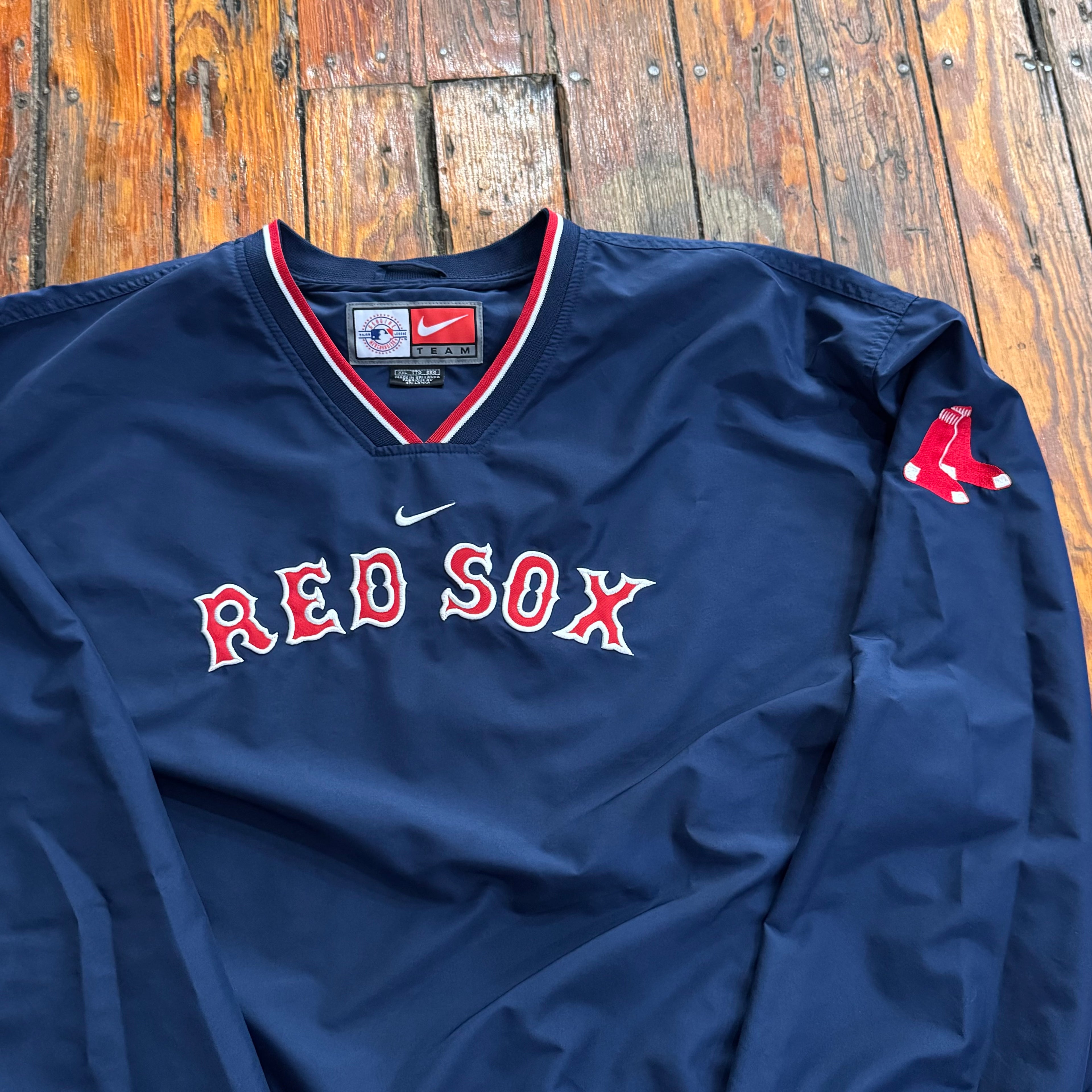 Vintage Boston Red Sox Nike Pullover Jacket Sz XXL