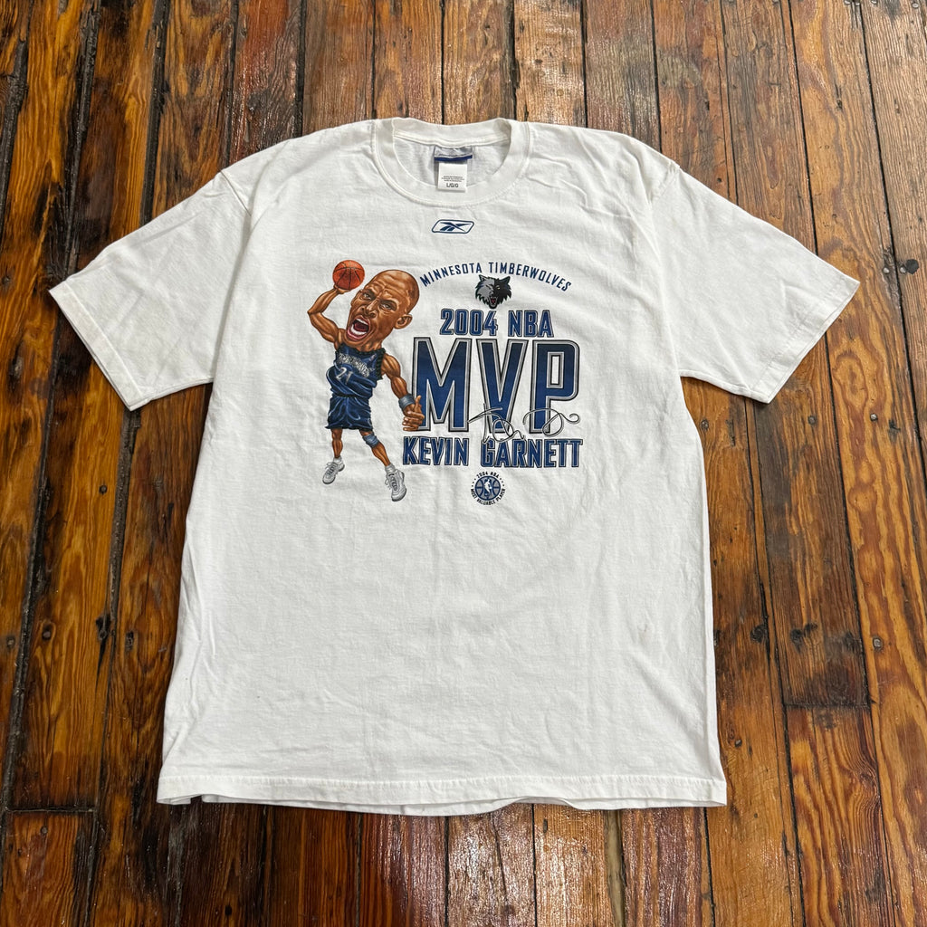 Vintage Minnesota Timberwolves Kevin Garnett T-shirt Sz L (NEW)
