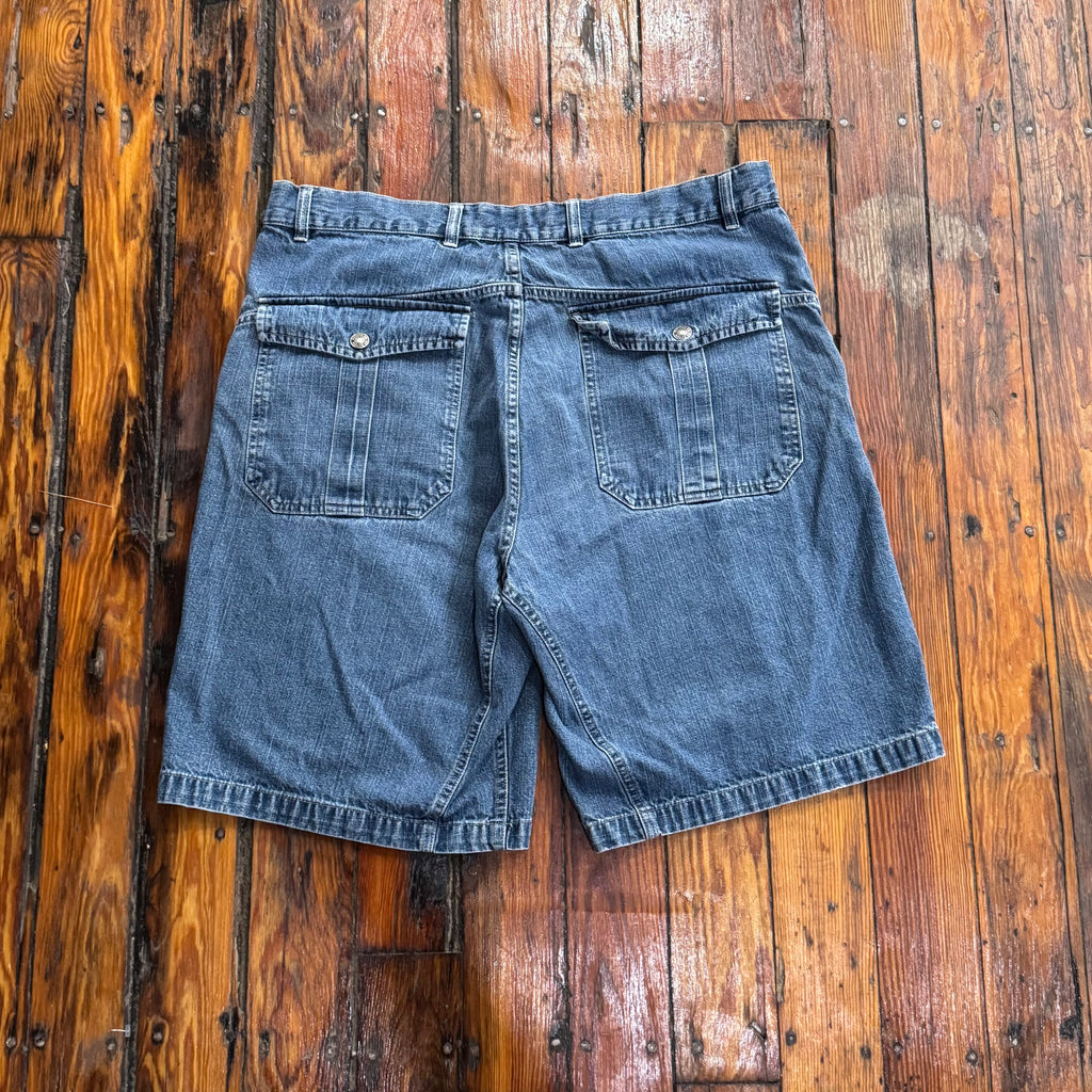 Y2K Route 66 Denim Jean Shorts Sz 38