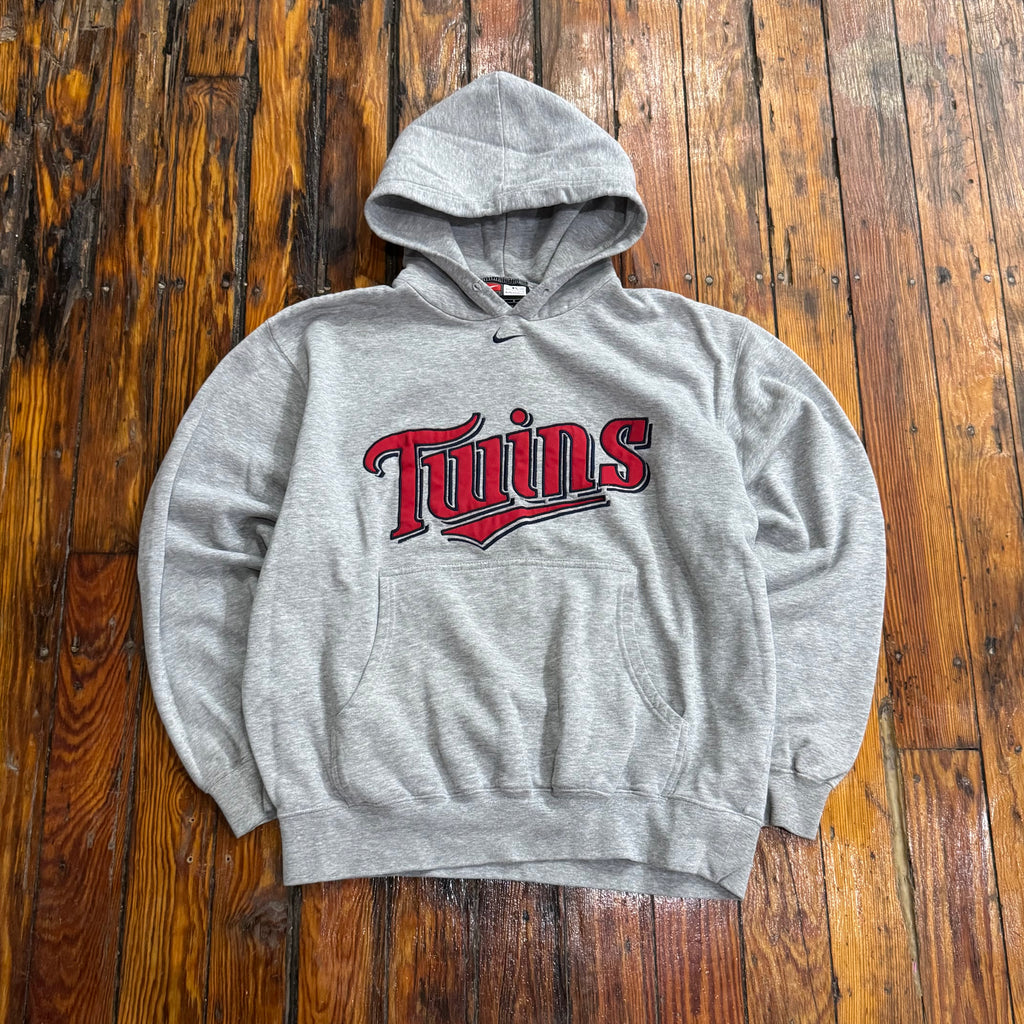 Vintage Nike Center Swoosh Twins Hoodie Sz L