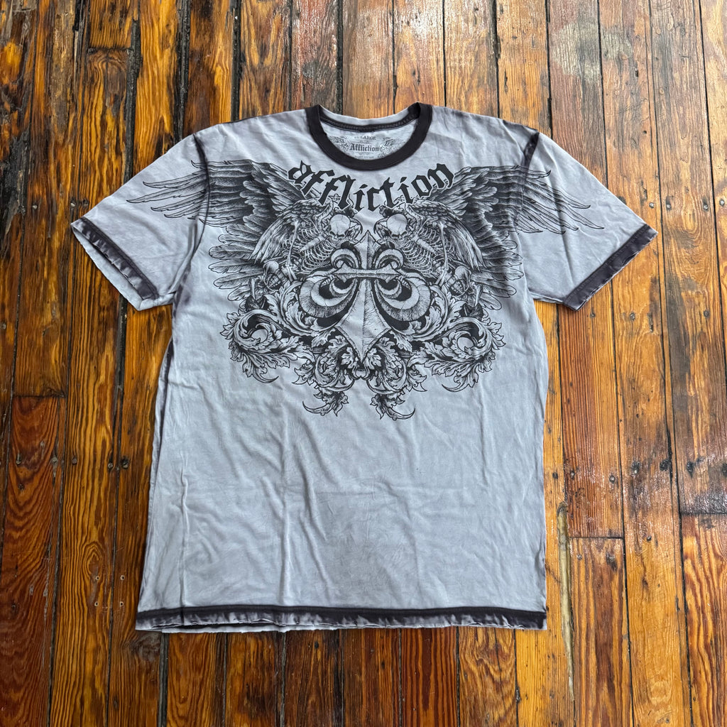 Y2K Affliction Skulls & Crosses T-shirt Sz XL