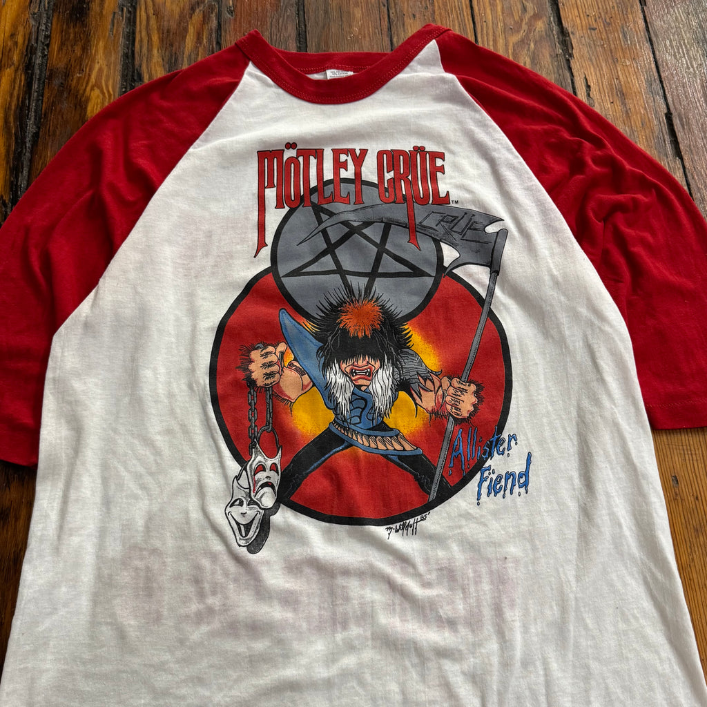 Vintage Motley Crue Theater of Pain Raglan T-shirt Sz L