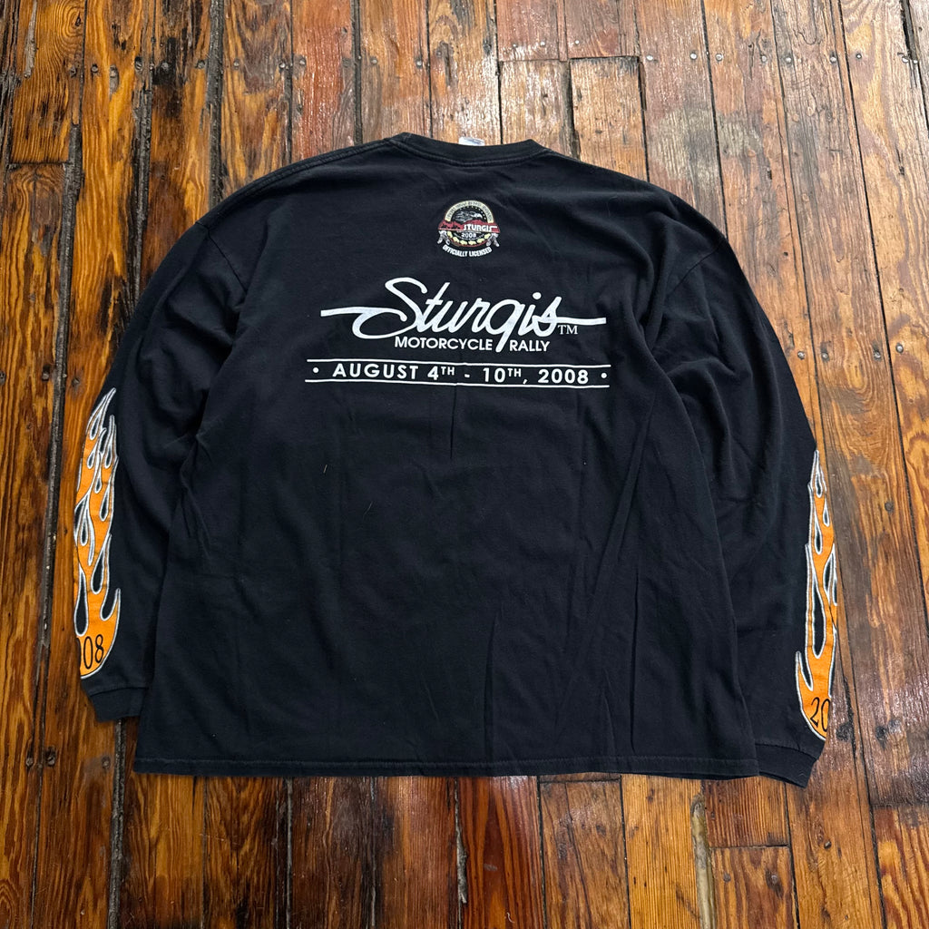 Y2K Sturgis Black Hills Rally Long Sleeve T-shirt Sz XL