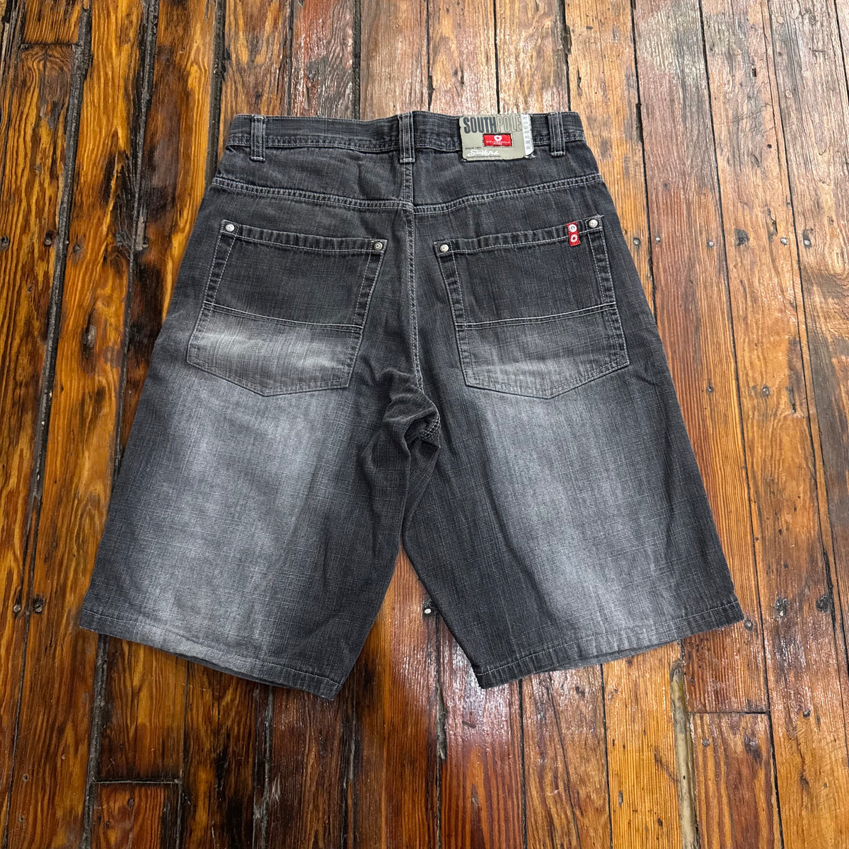 Y2K Faded SouthPole Denim Jean Shorts Sz 32