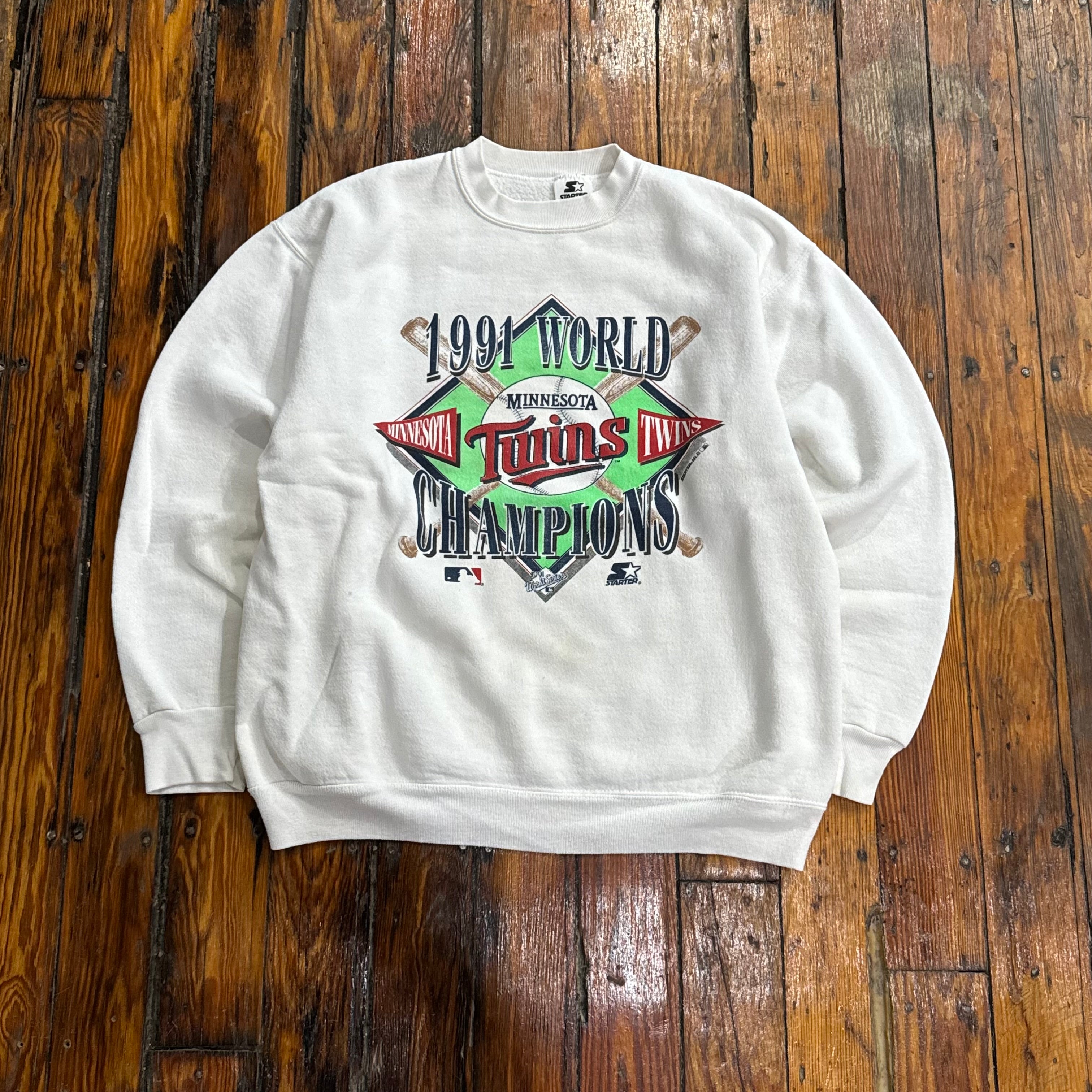 Vintage Starter Minnesota Twins “91 CrewNeck Sz L