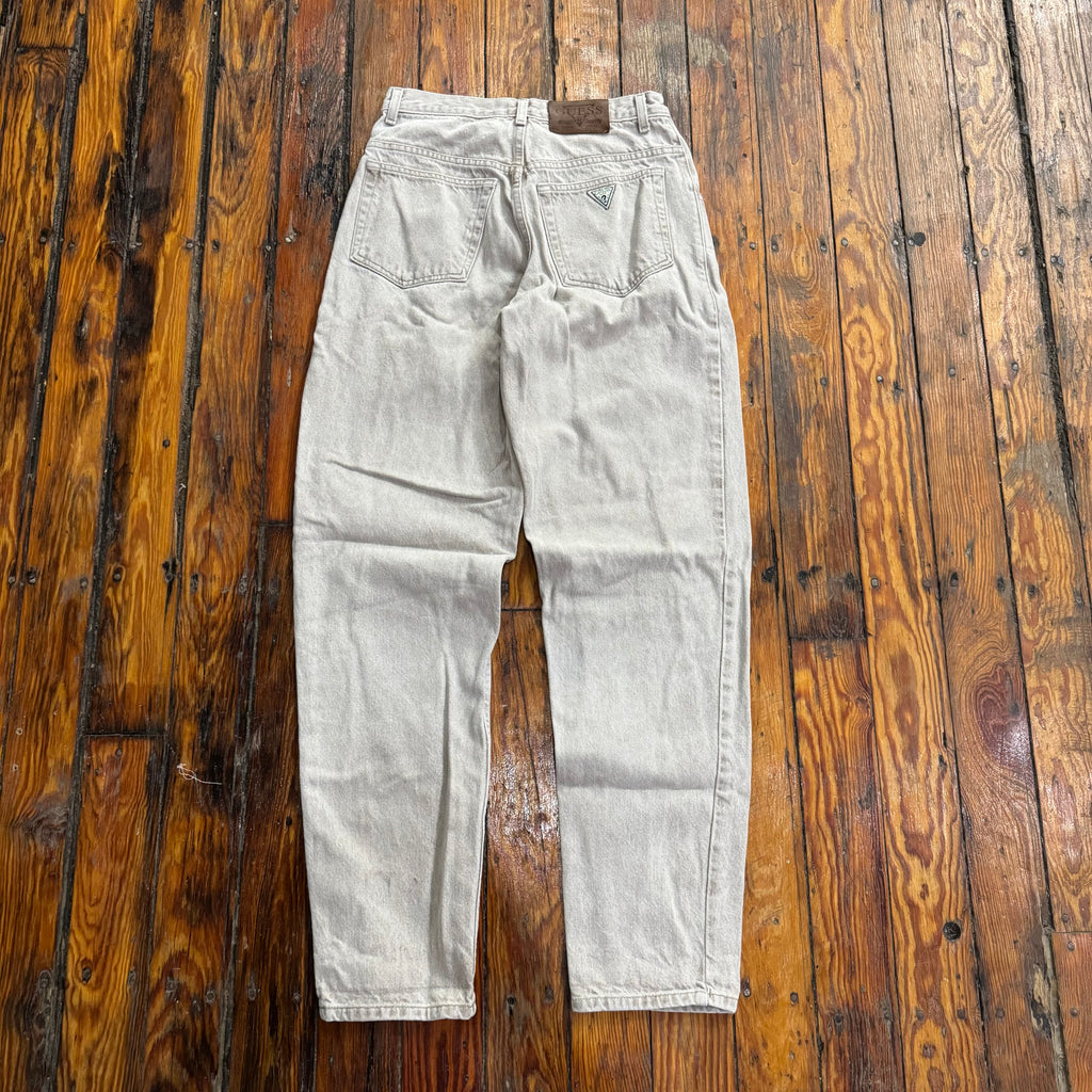 Vintage Guess USA Tan Denim Jeans Sz 30