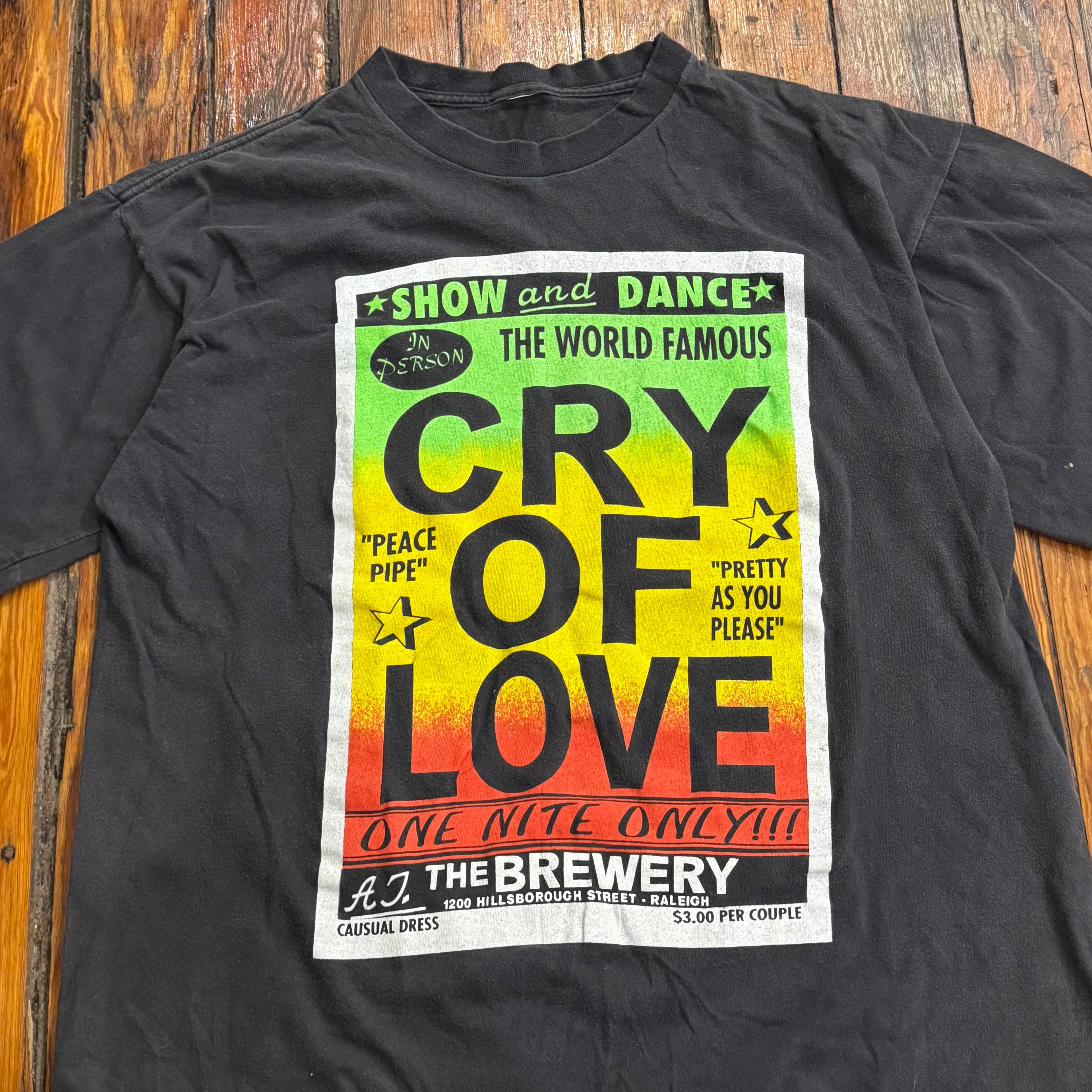 Vintage Cry Of Love Rock Band T-shirt Sz XL